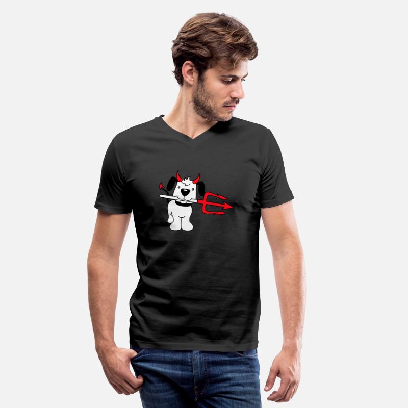 Dog Devil Satan Hell Evil Trident Horns Cool Bad