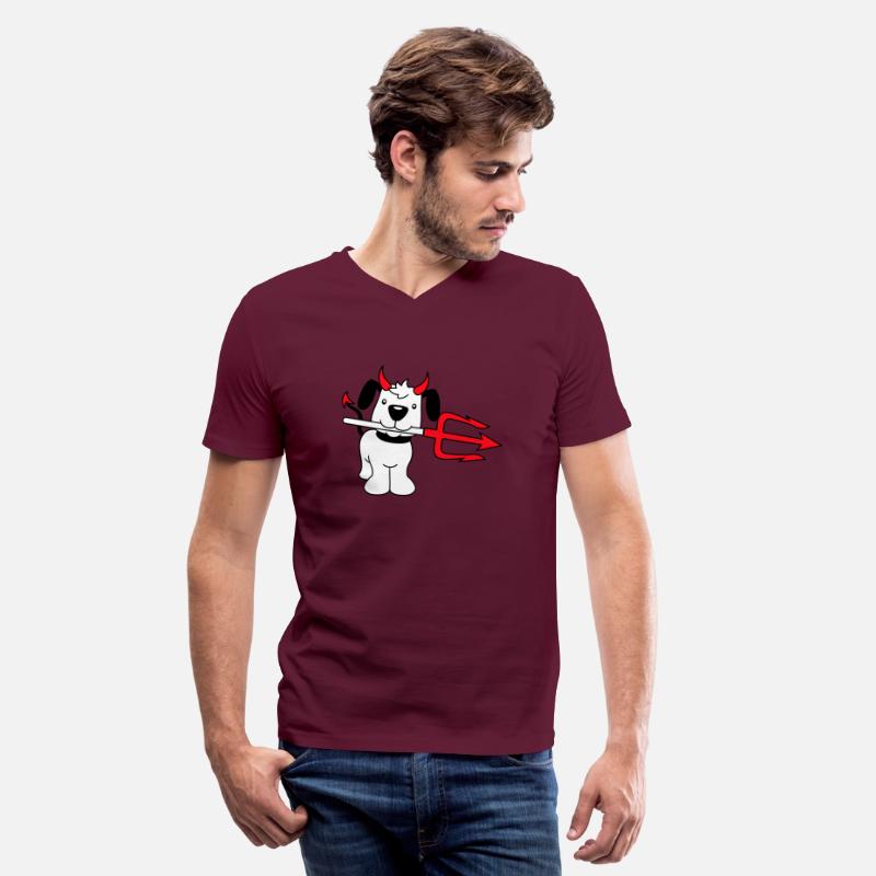 Dog Devil Satan Hell Evil Trident Horns Cool Bad