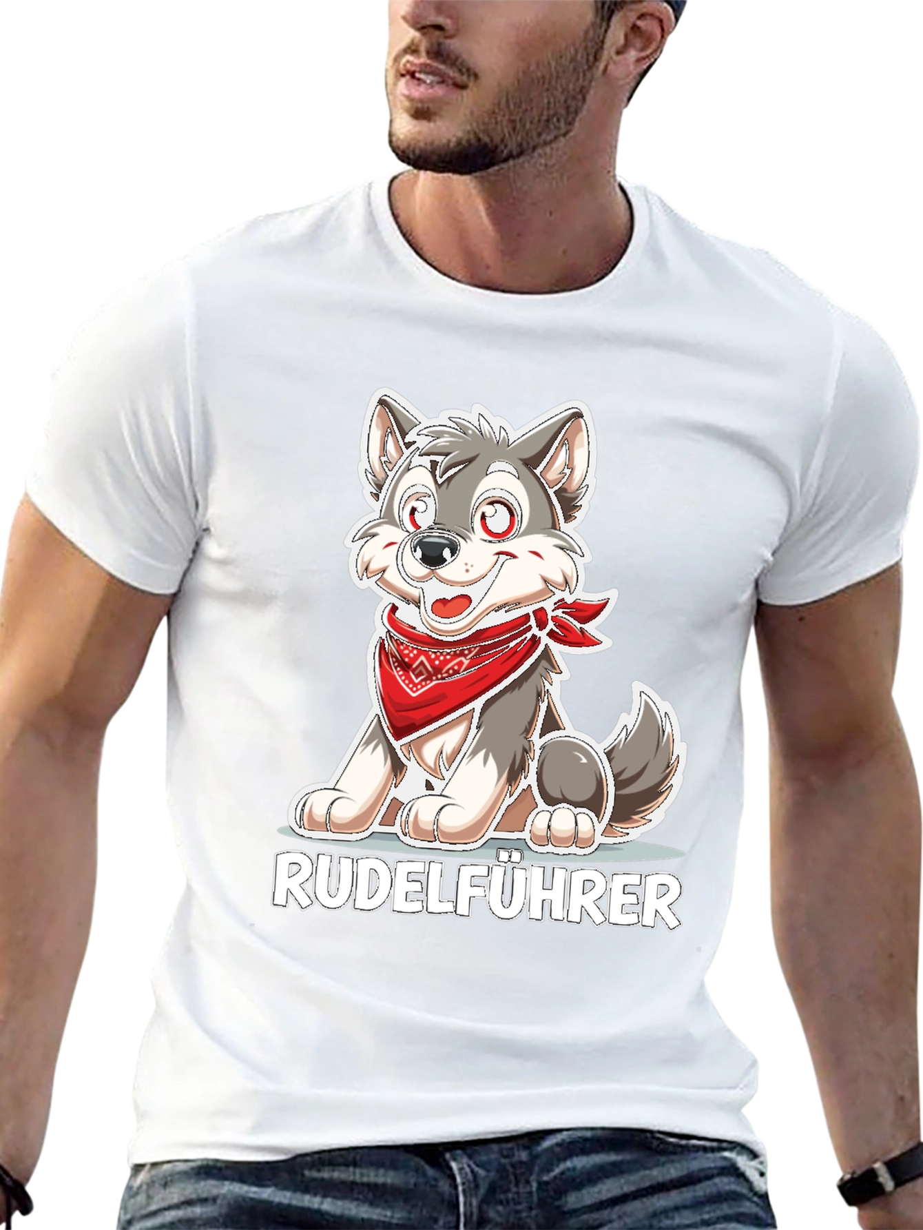Rudelführer Wolf Graphic Tee
