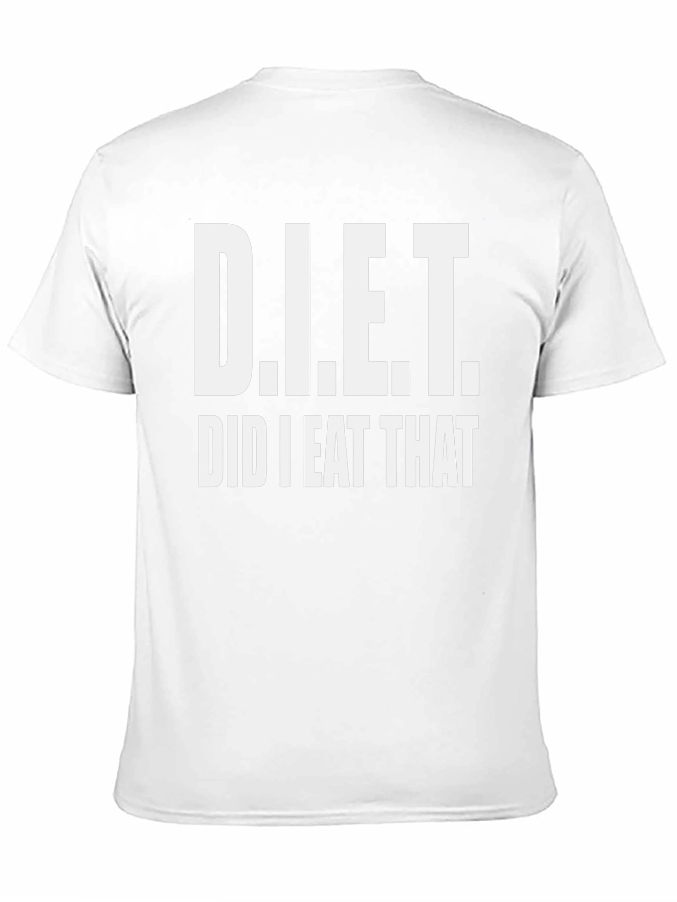 D.I.E.T. Did I Eat That? Black T-Shirt