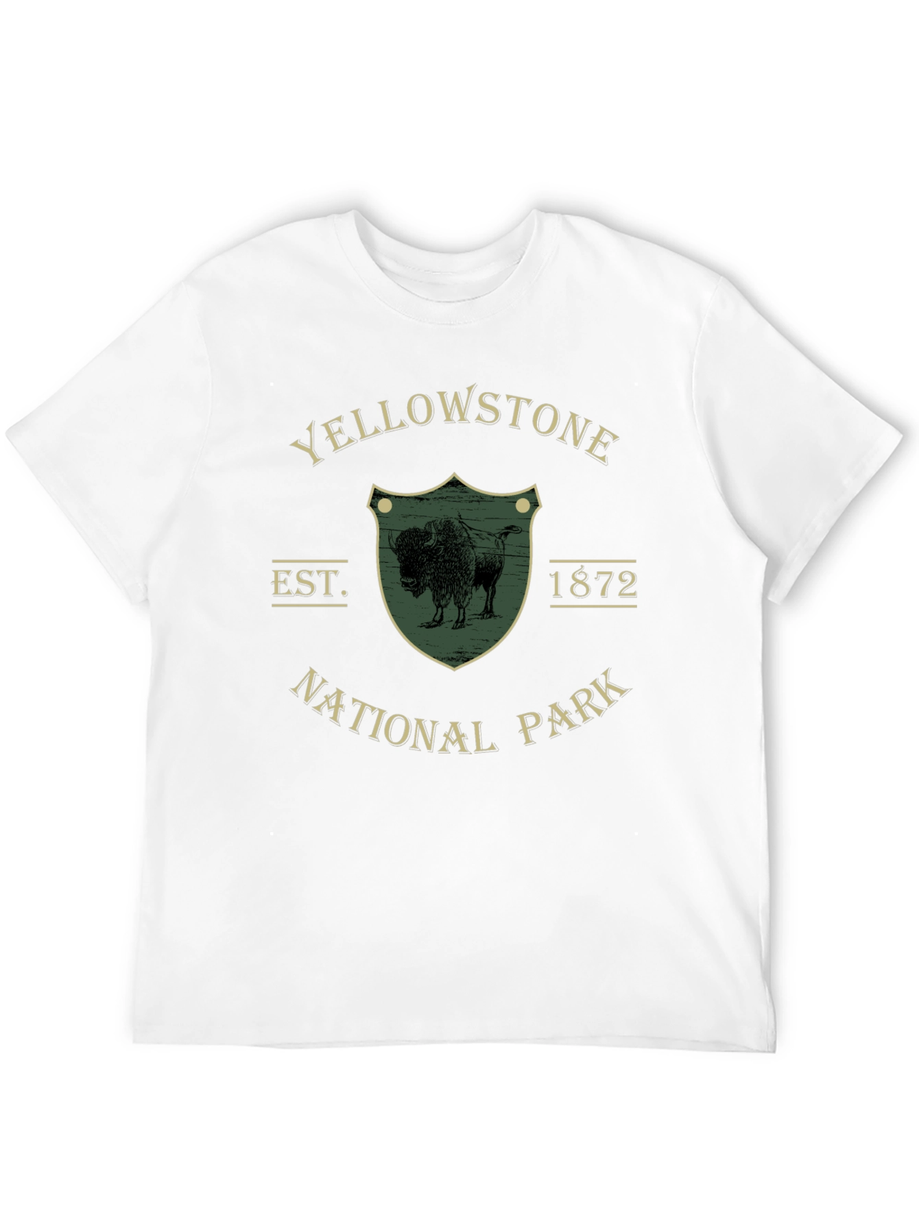 Yellowstone National Park Buffalo Graphic T-Shirt