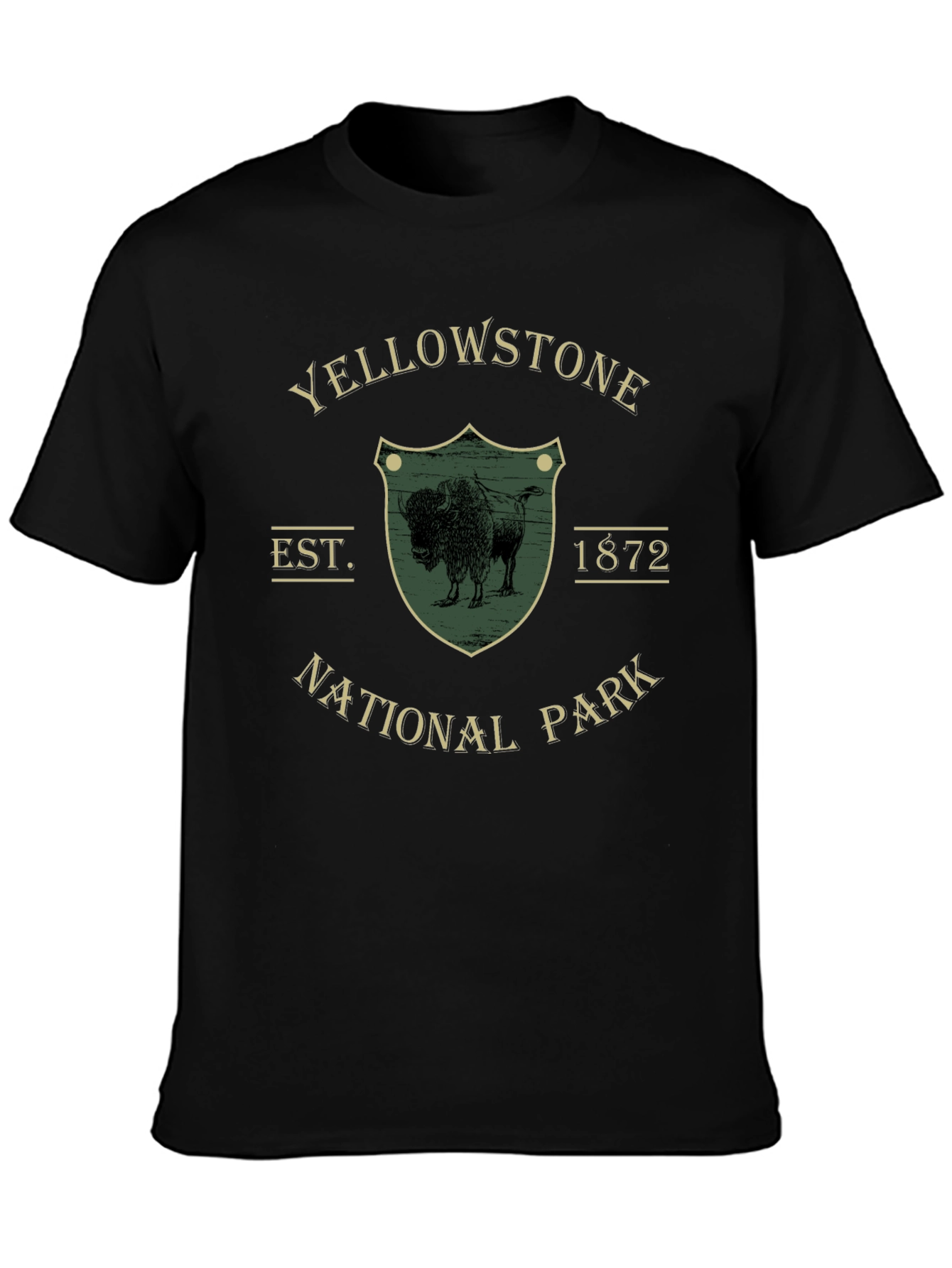 Yellowstone National Park Buffalo Graphic T-Shirt