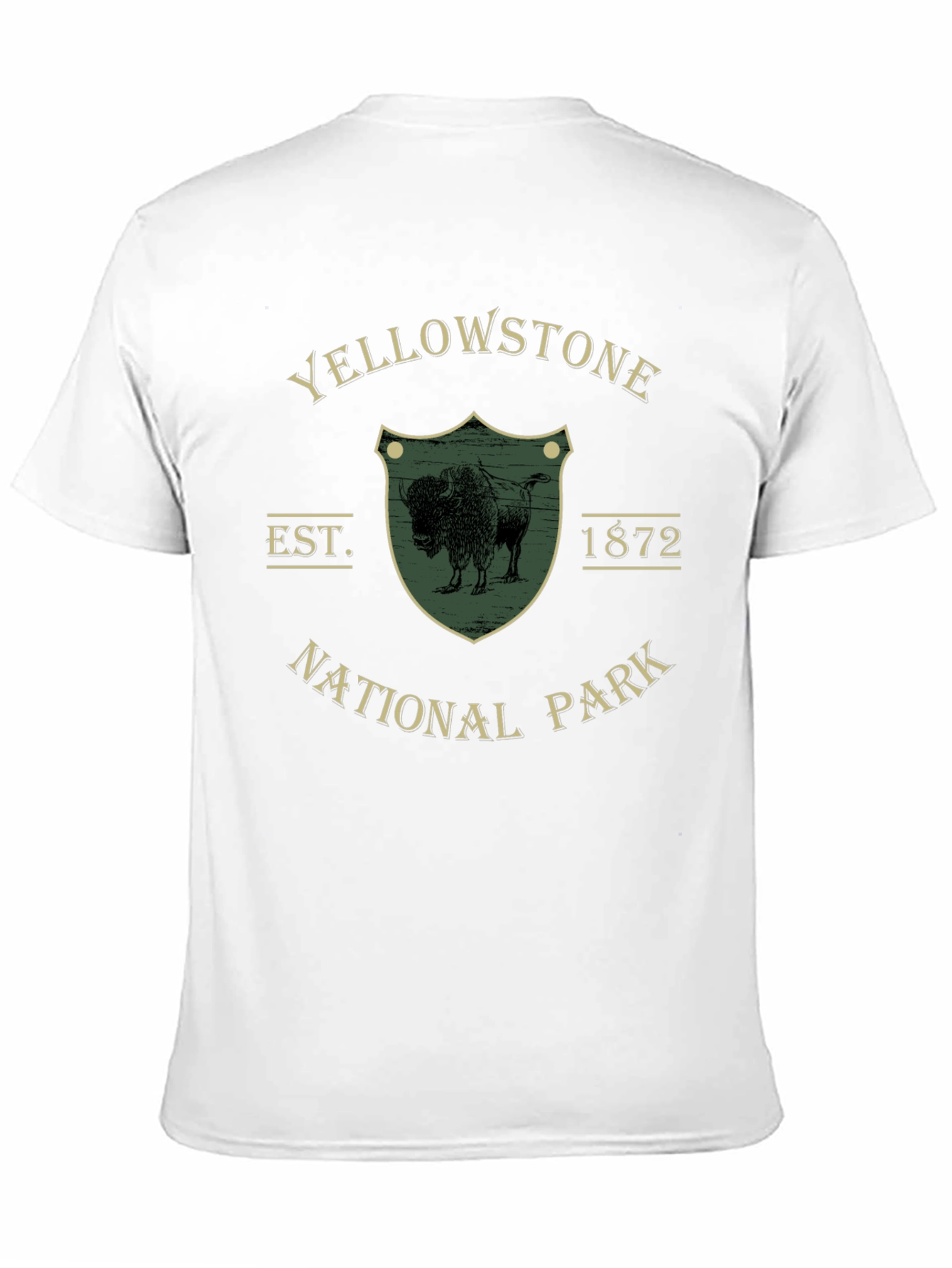 Yellowstone National Park Buffalo Graphic T-Shirt