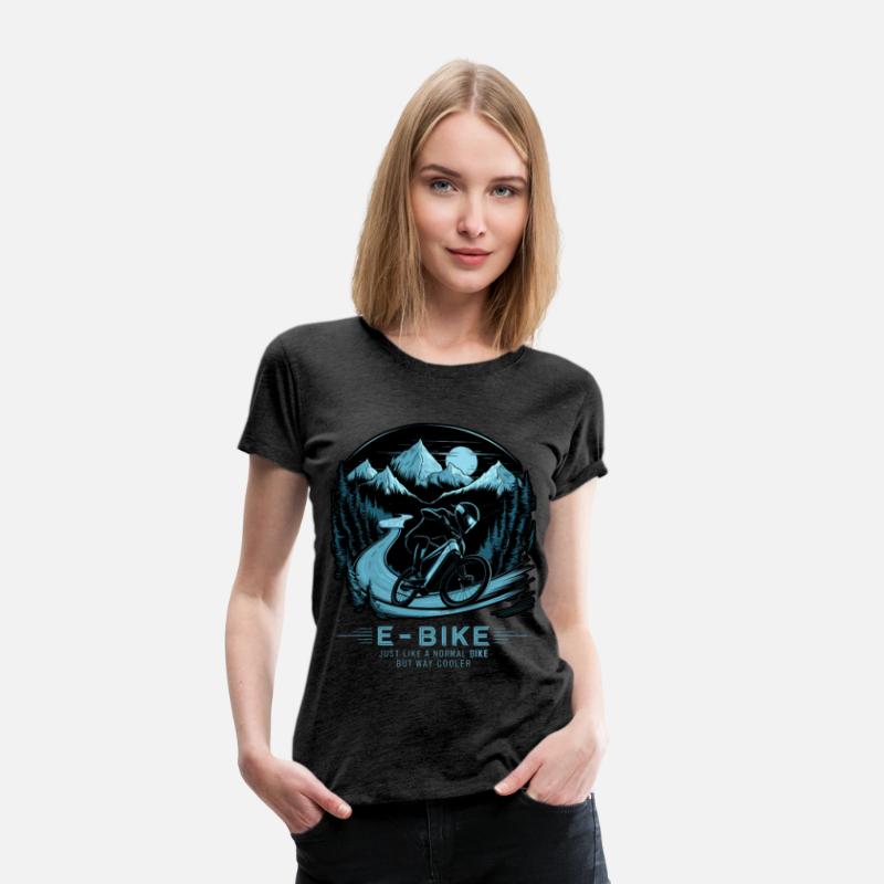 E Bike Saying Quotes Cyclist Mountains Nature