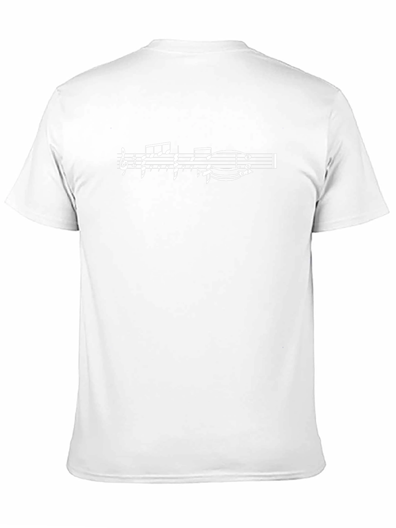 Musical Score Graphic Tee - Black
