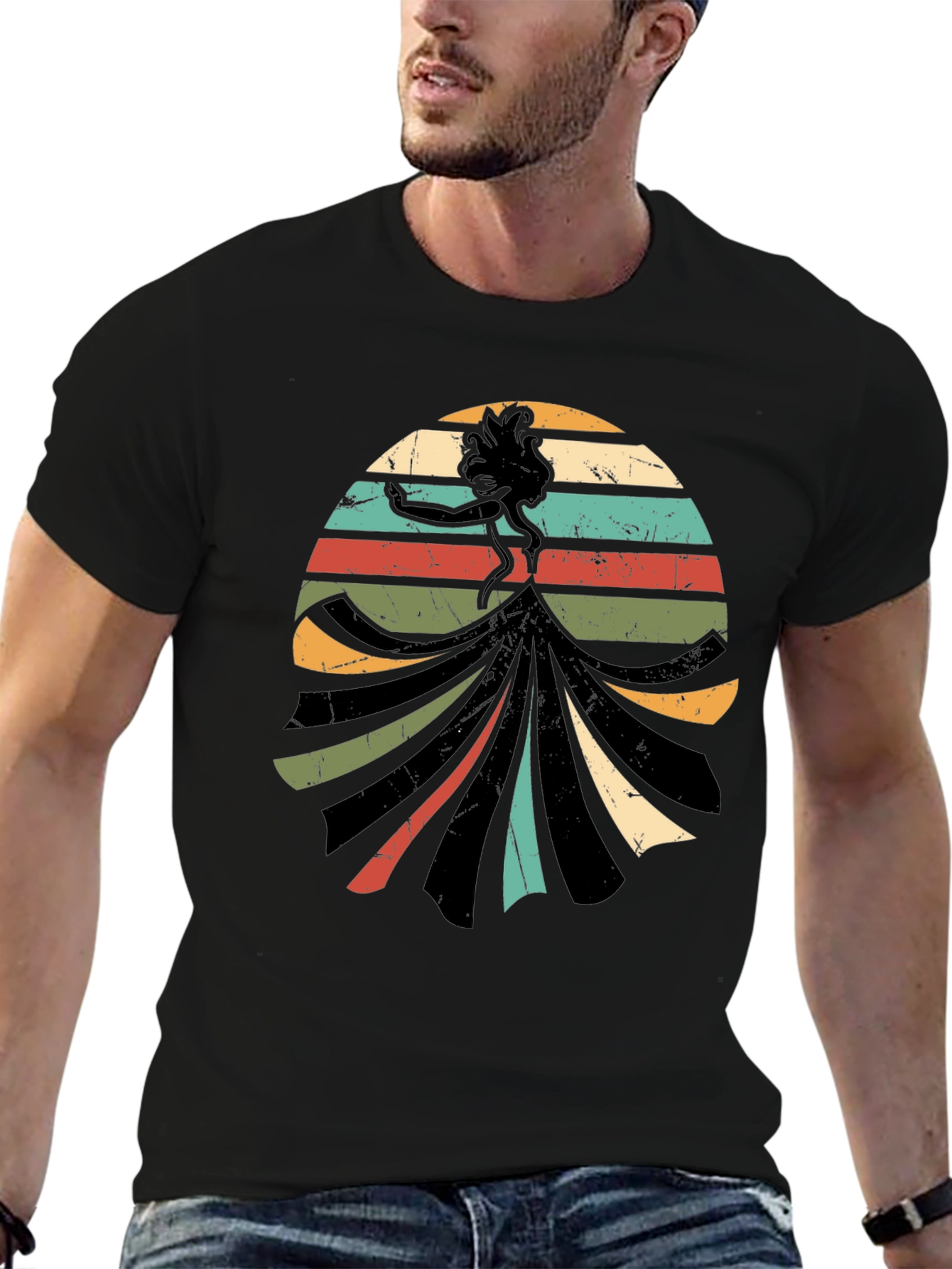 Retro Silhouette Graphic T-Shirt