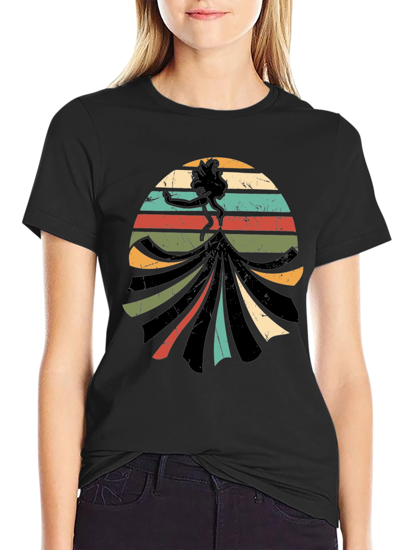 Retro Silhouette Graphic T-Shirt