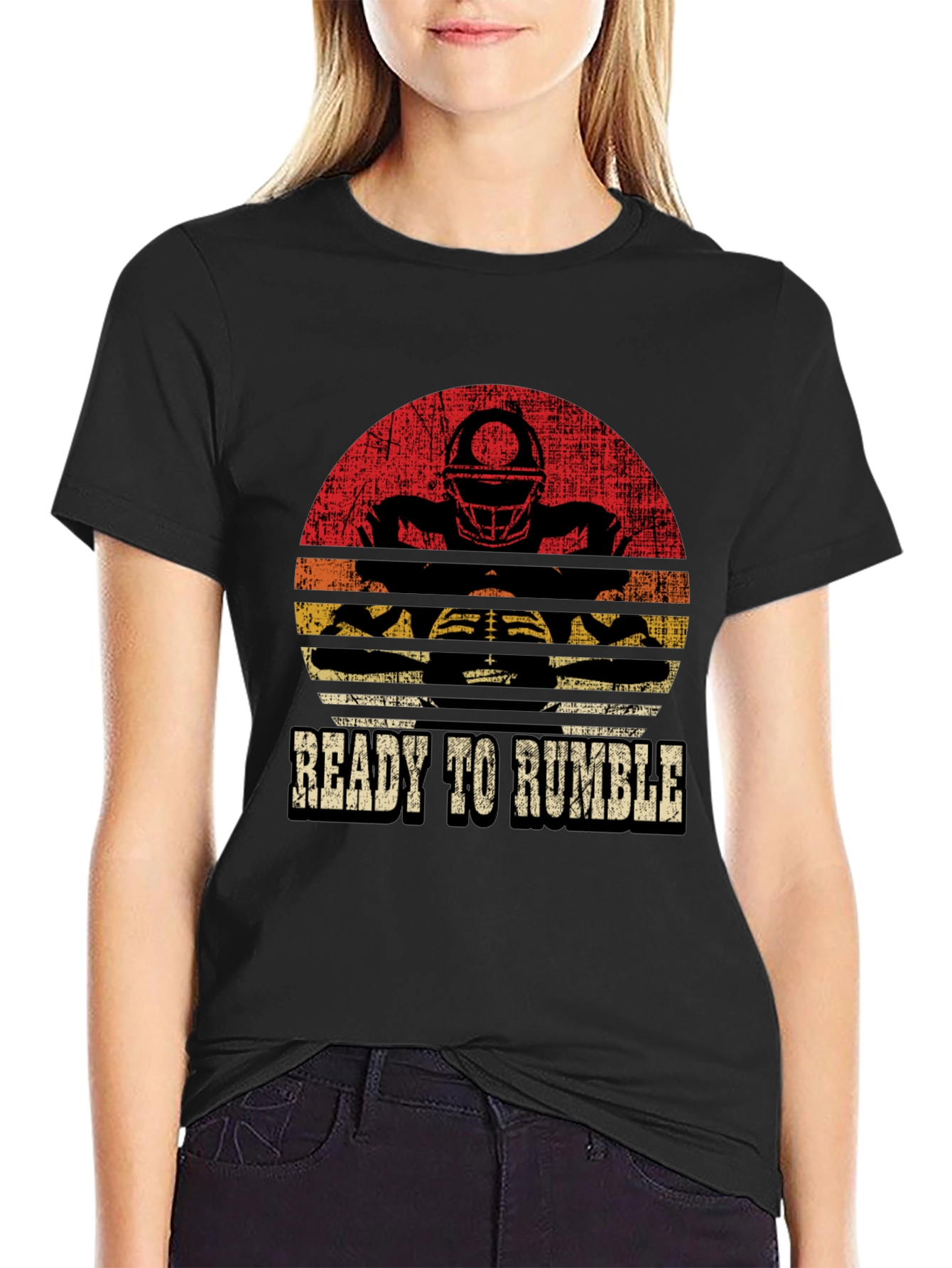 Ready to Rumble Football Graphic T-Shirt