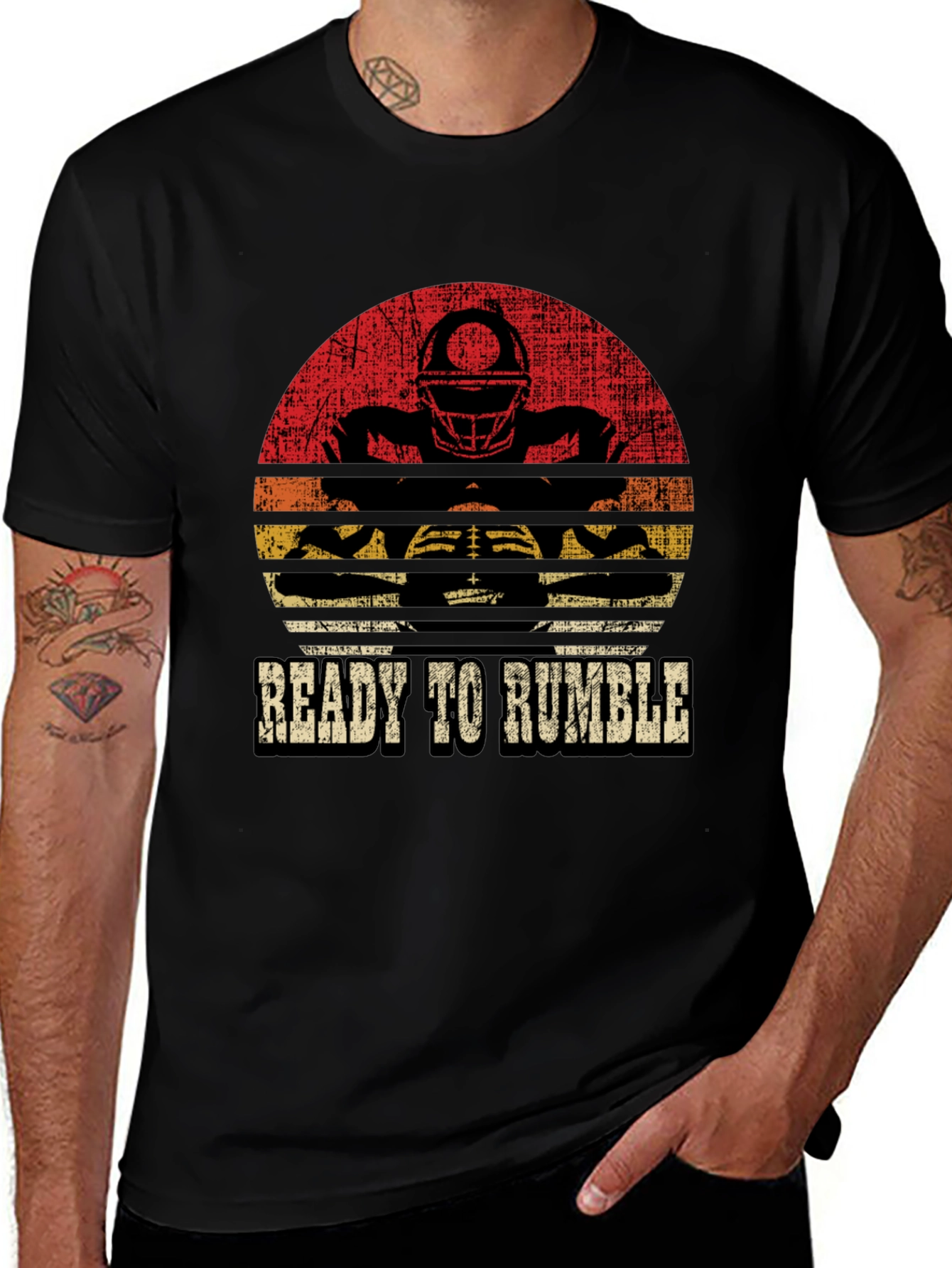 Ready to Rumble Football Graphic T-Shirt
