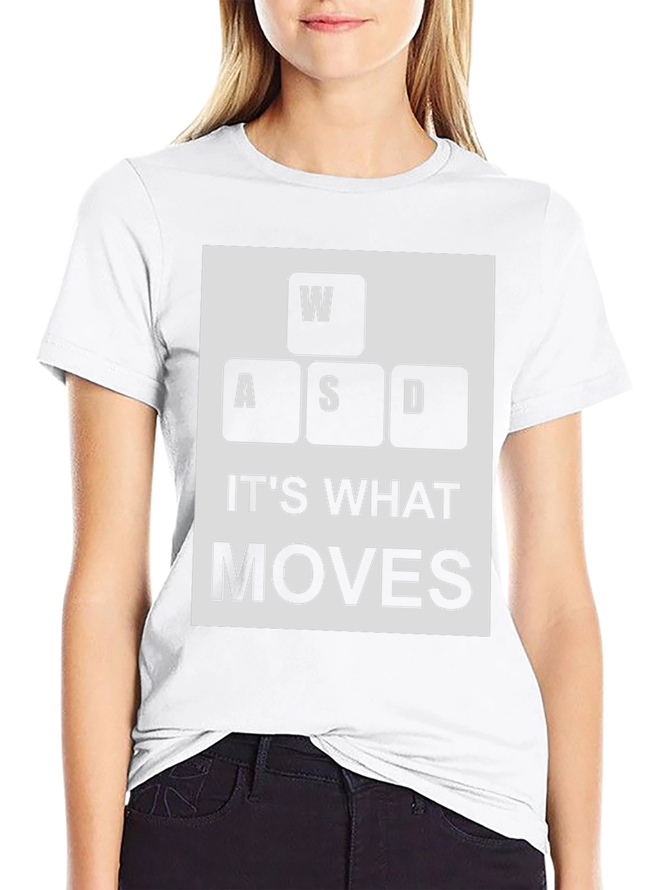 WASD Keys T-Shirt - Gamer Movement Tee