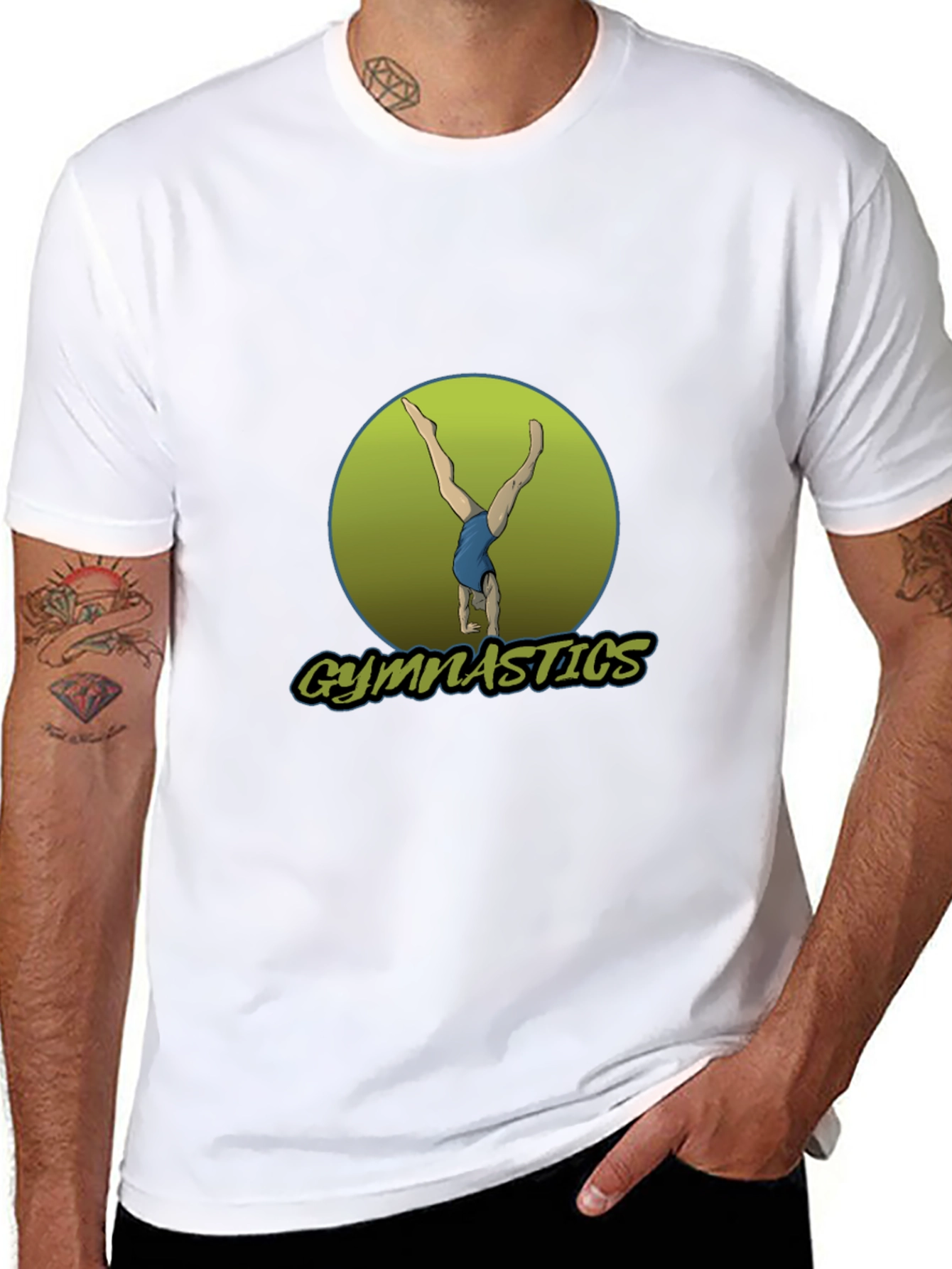 Gymnastics Graphic Tee - Handstand Design