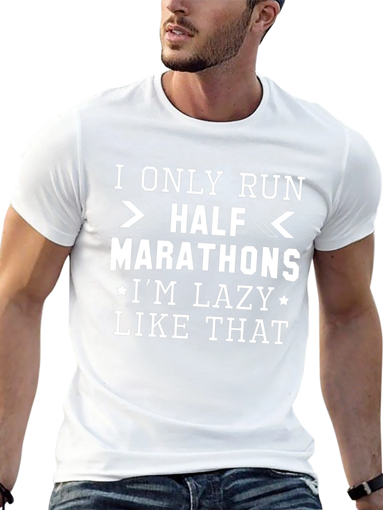 Funny Half Marathon Lazy Running T-Shirt
