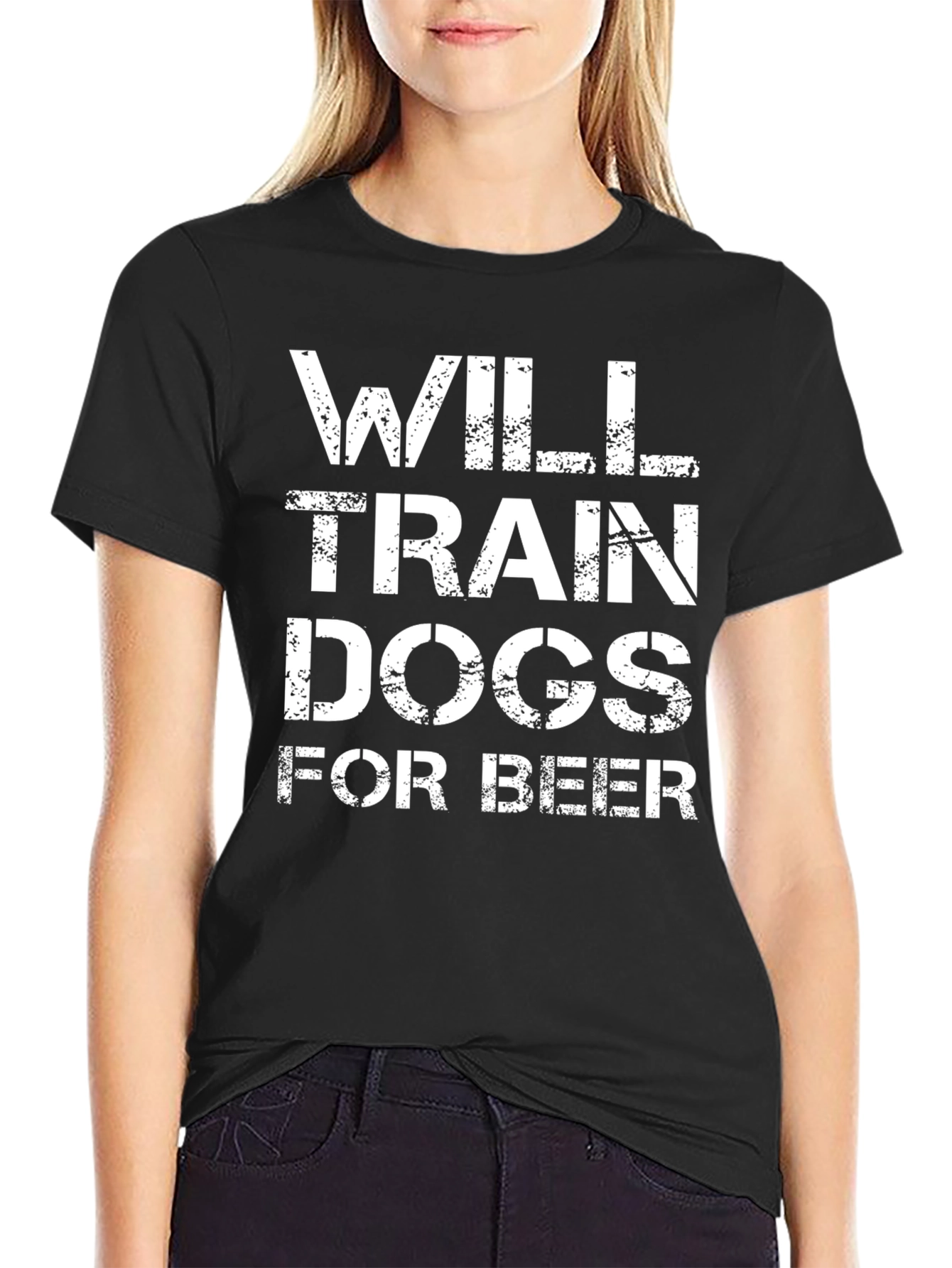 Will Train Dogs For Beer Mens Graphic T-Shirt