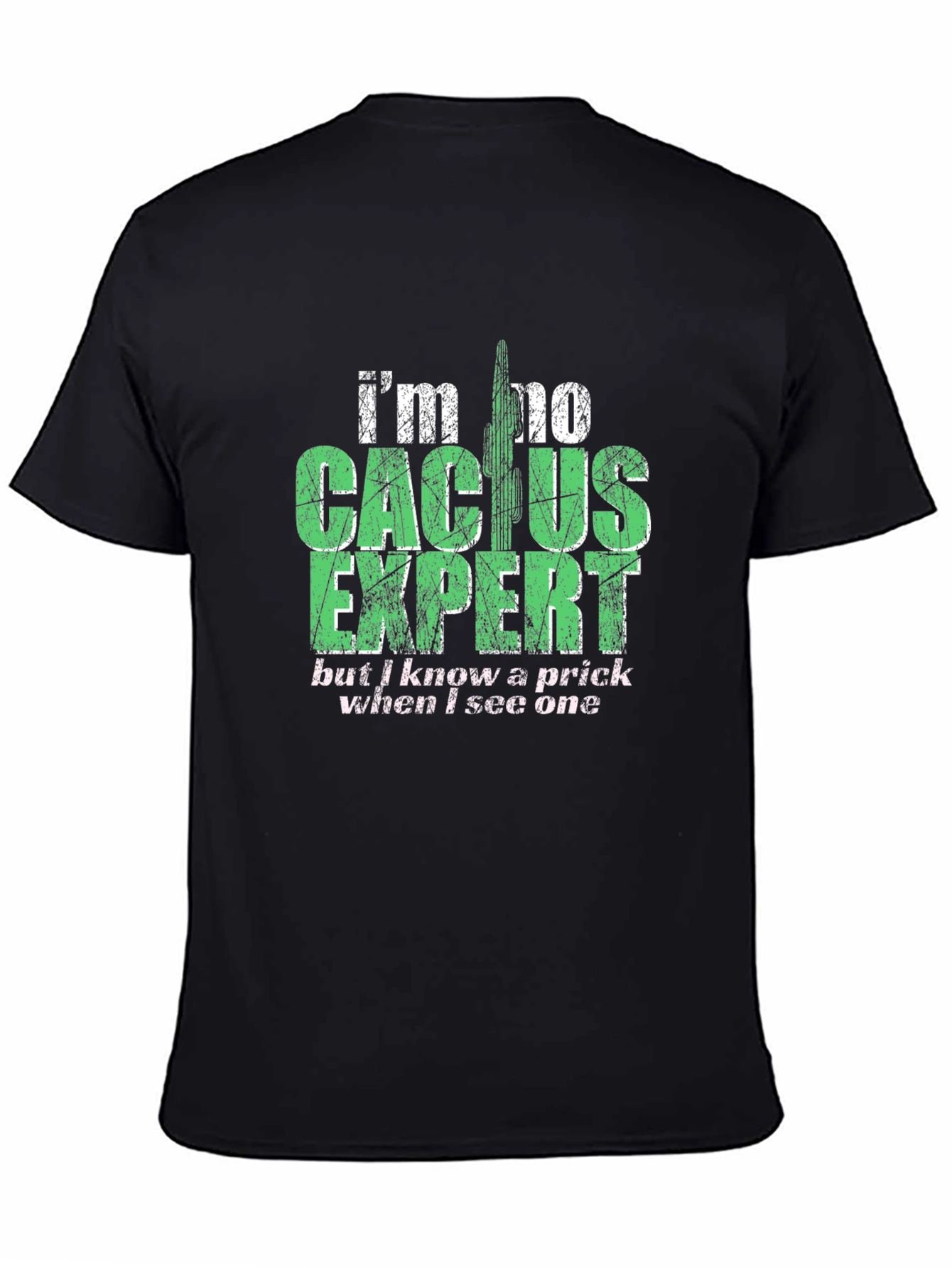 Cactus Expert Graphic T-Shirt - Funny Sarcastic Tee