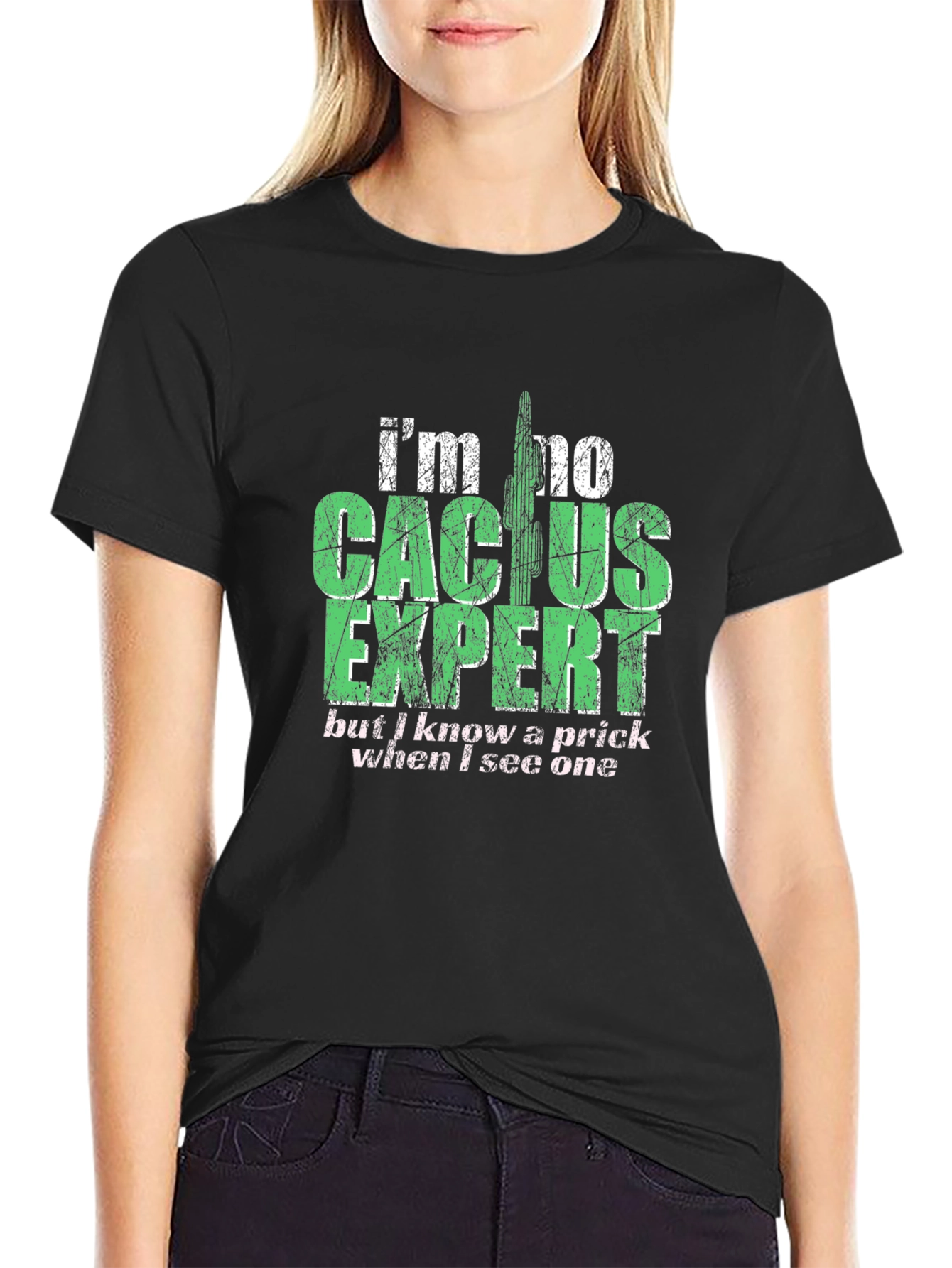 Cactus Expert Graphic T-Shirt - Funny Sarcastic Tee