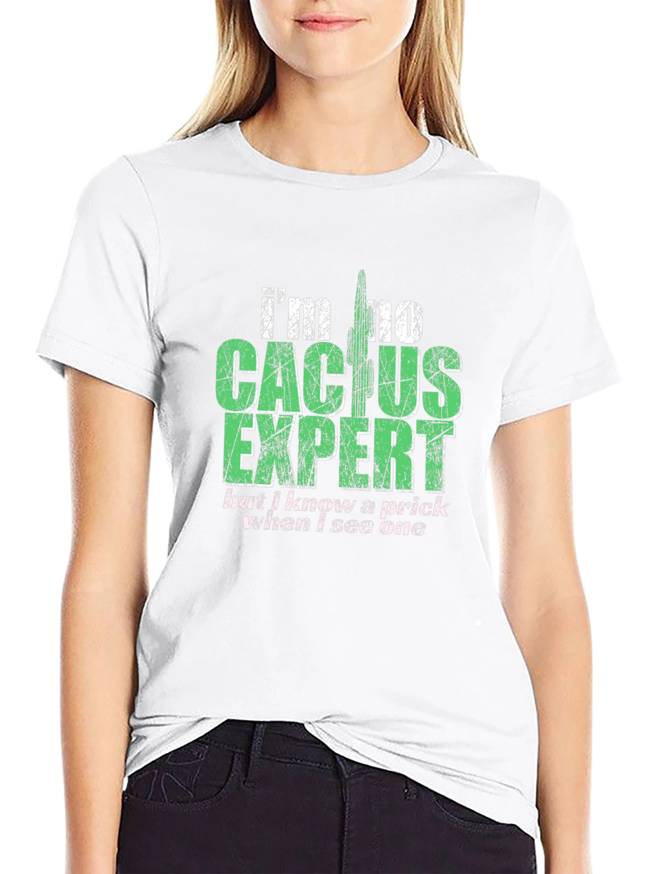 Cactus Expert Graphic T-Shirt - Funny Sarcastic Tee