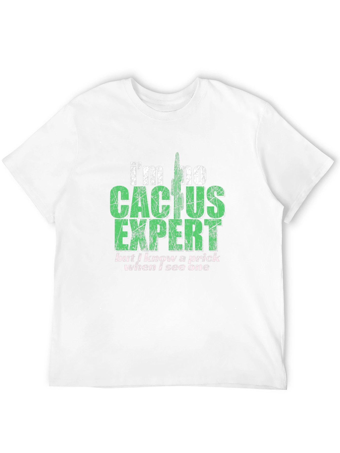 Cactus Expert Graphic T-Shirt - Funny Sarcastic Tee