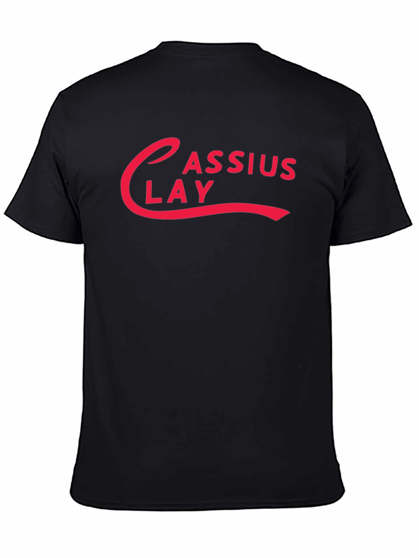 Cassius Clay T-Shirt - Retro Design Black Cotton Tee