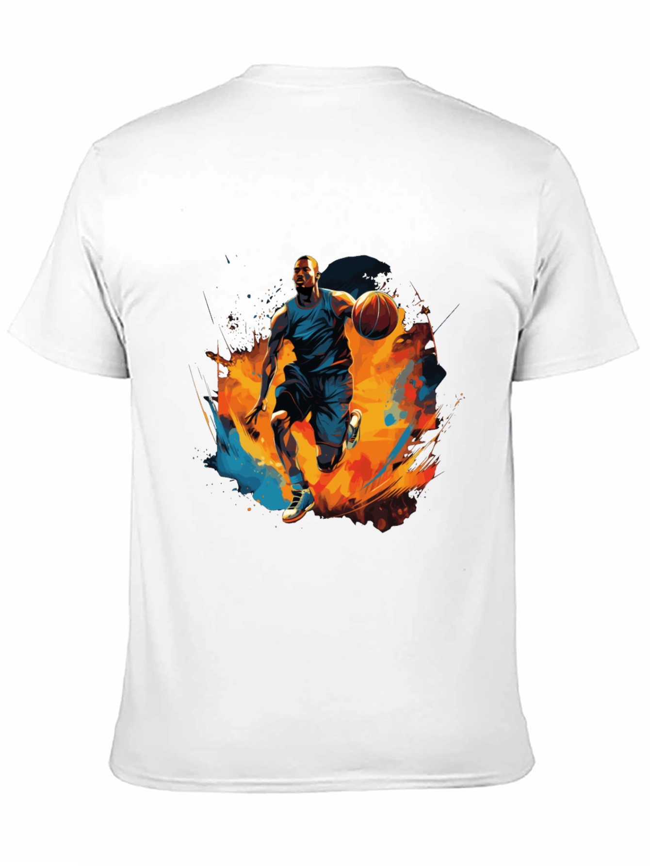 Basketball Player Graphic Black T-Shirt
