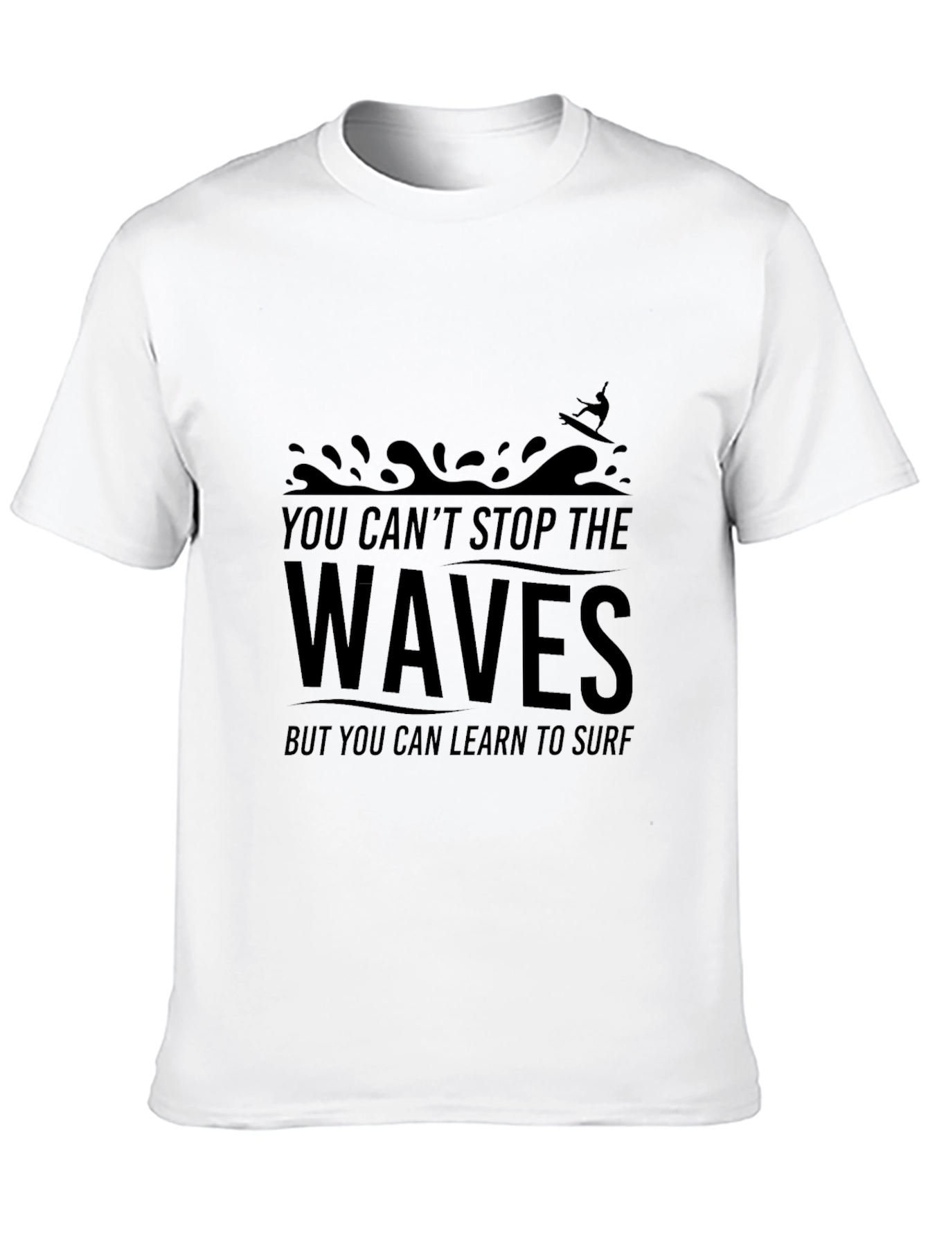 Waves Surf Graphic T-Shirt - Unisex Cotton Tee
