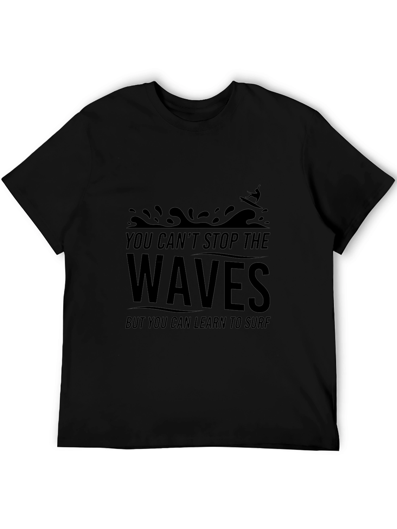 Waves Surf Graphic T-Shirt - Unisex Cotton Tee