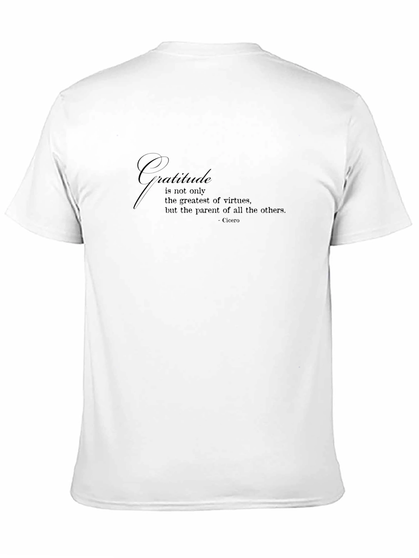 Gratitude Quote Black T-Shirt