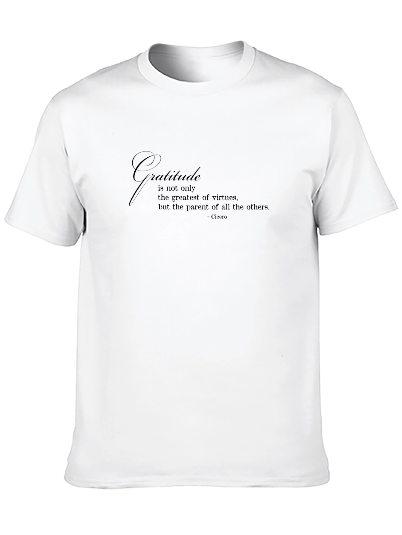 Gratitude Quote Black T-Shirt