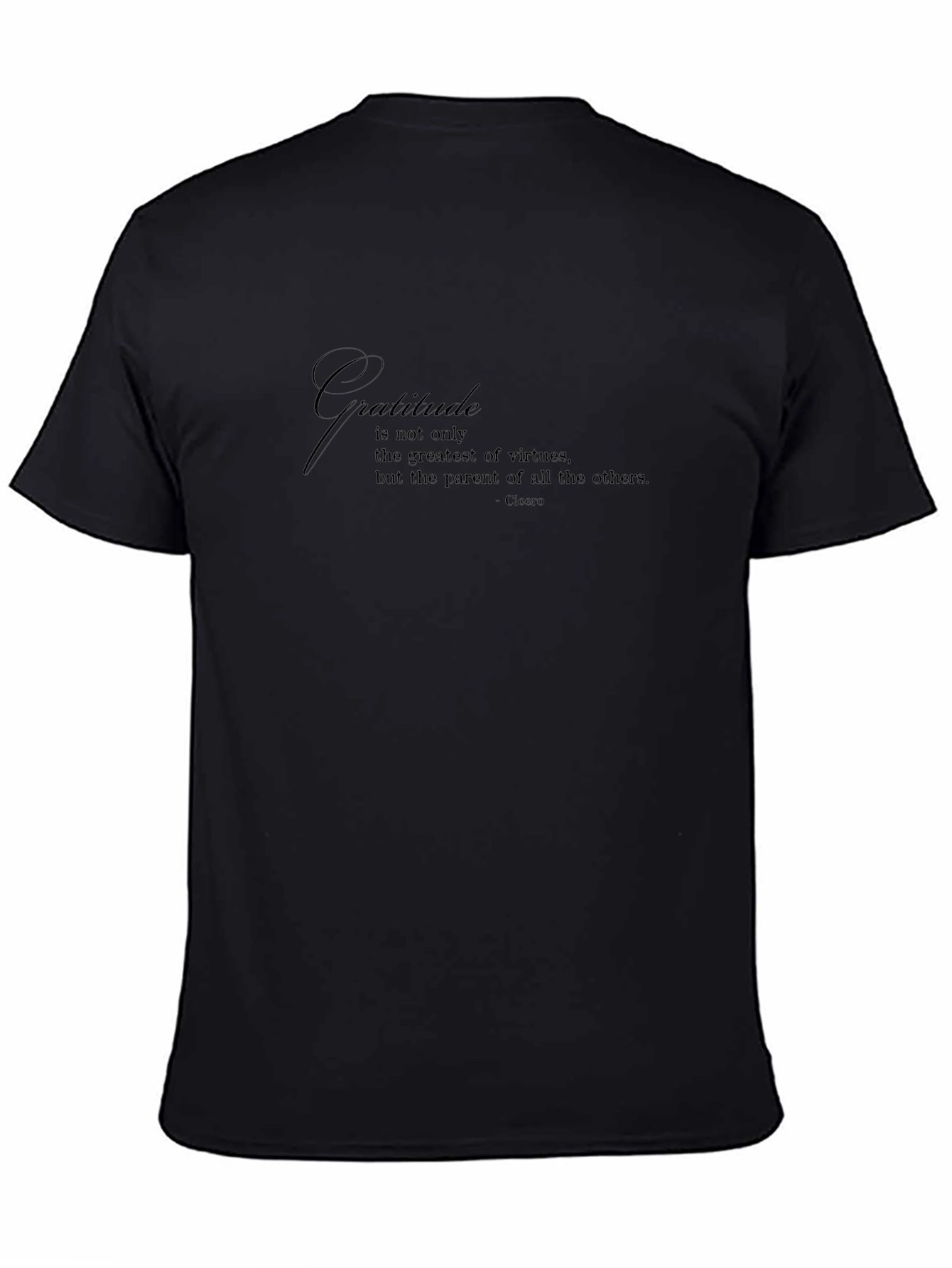 Gratitude Quote Black T-Shirt
