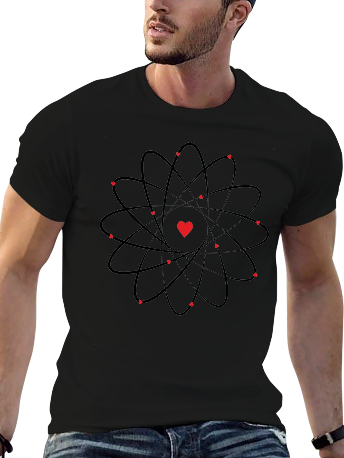 Atom Heart T-Shirt - Science Meets Love