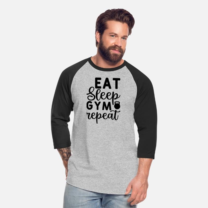 eat sleep gym repeat tshirt design 2023