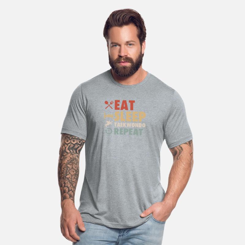Eat Sleep Taekwondo Repeat Retro