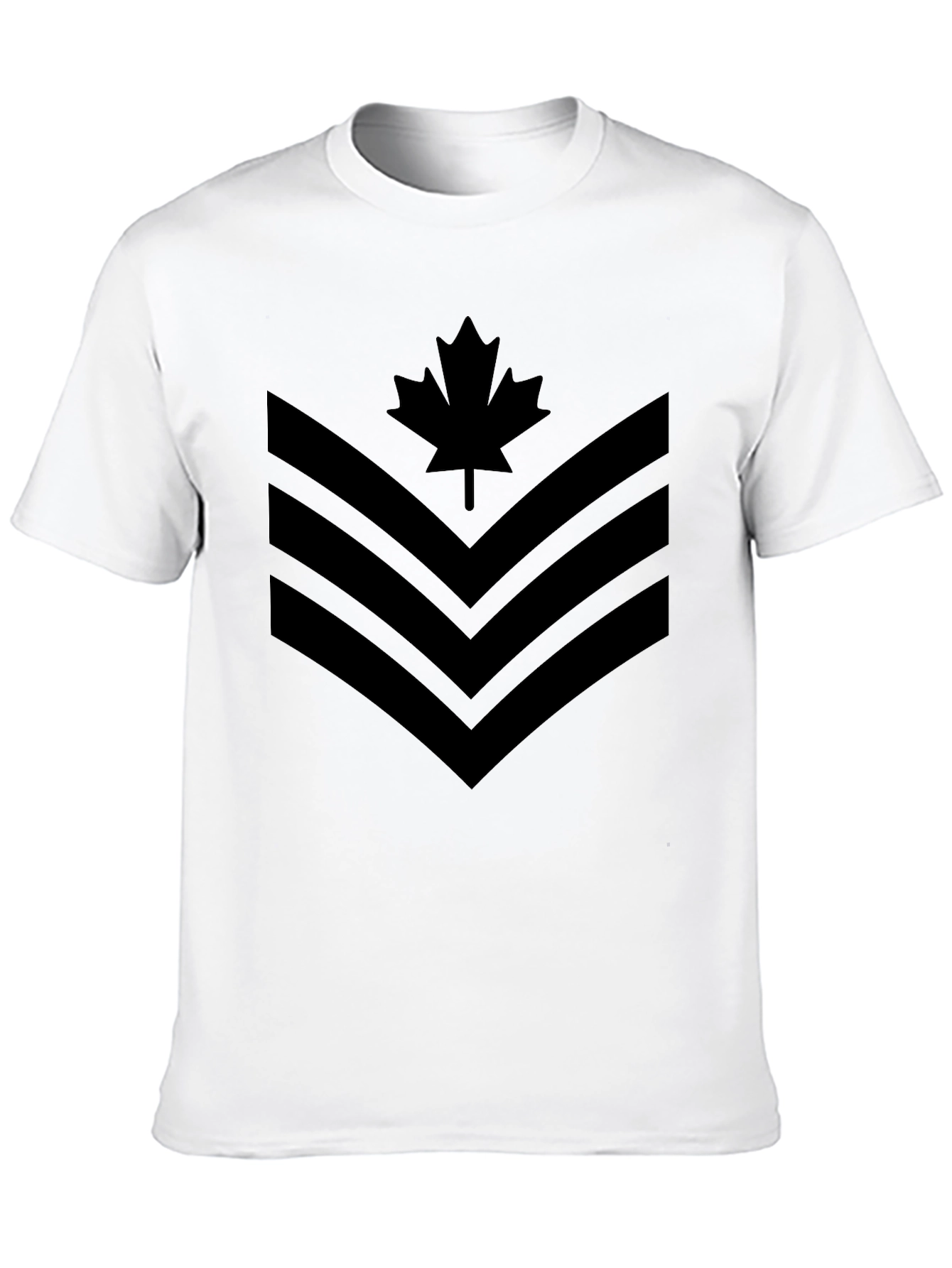 Canadian Maple Leaf Chevron Graphic T-Shirt
