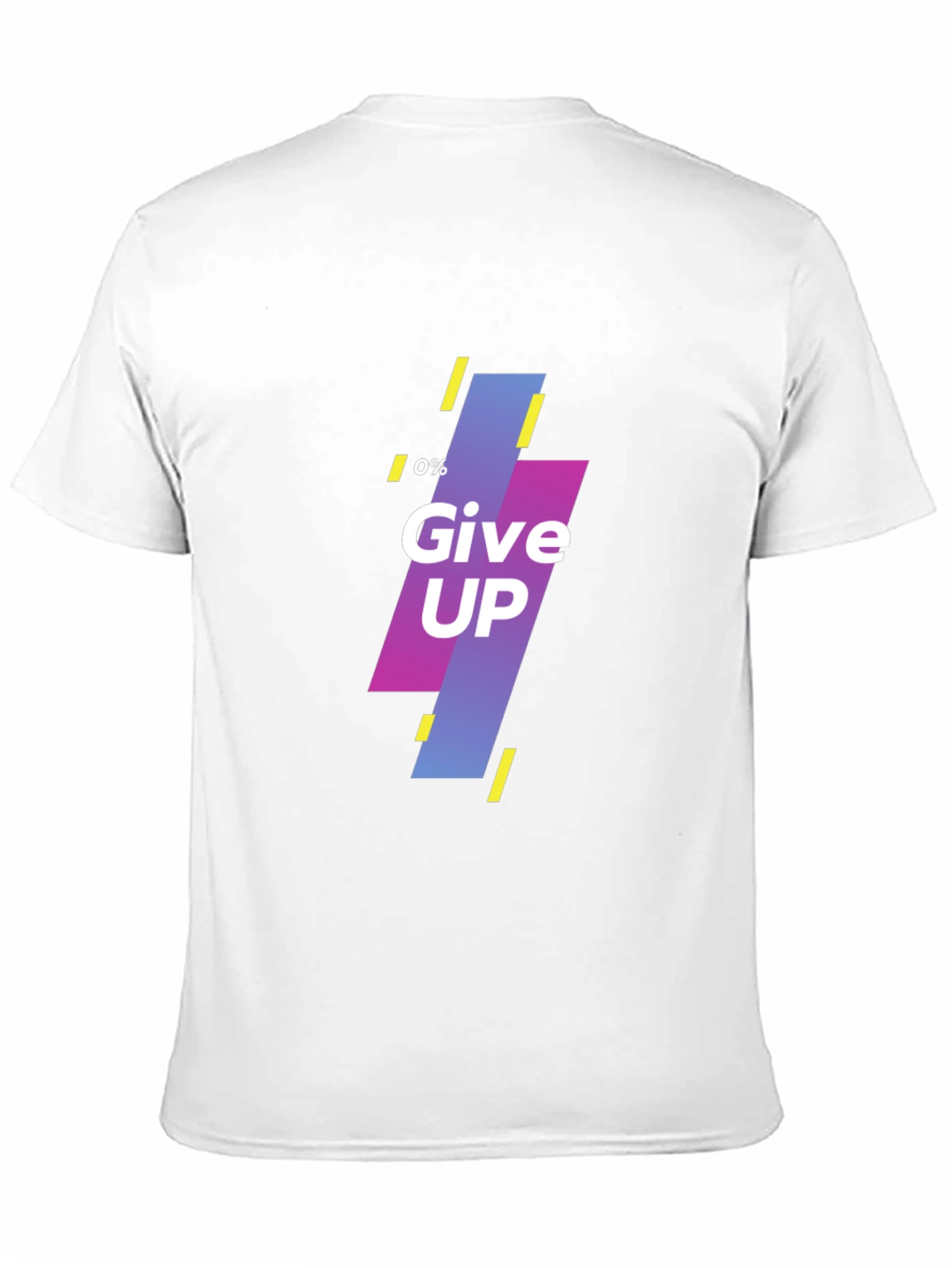Motivational Never Give Up Black T-Shirt