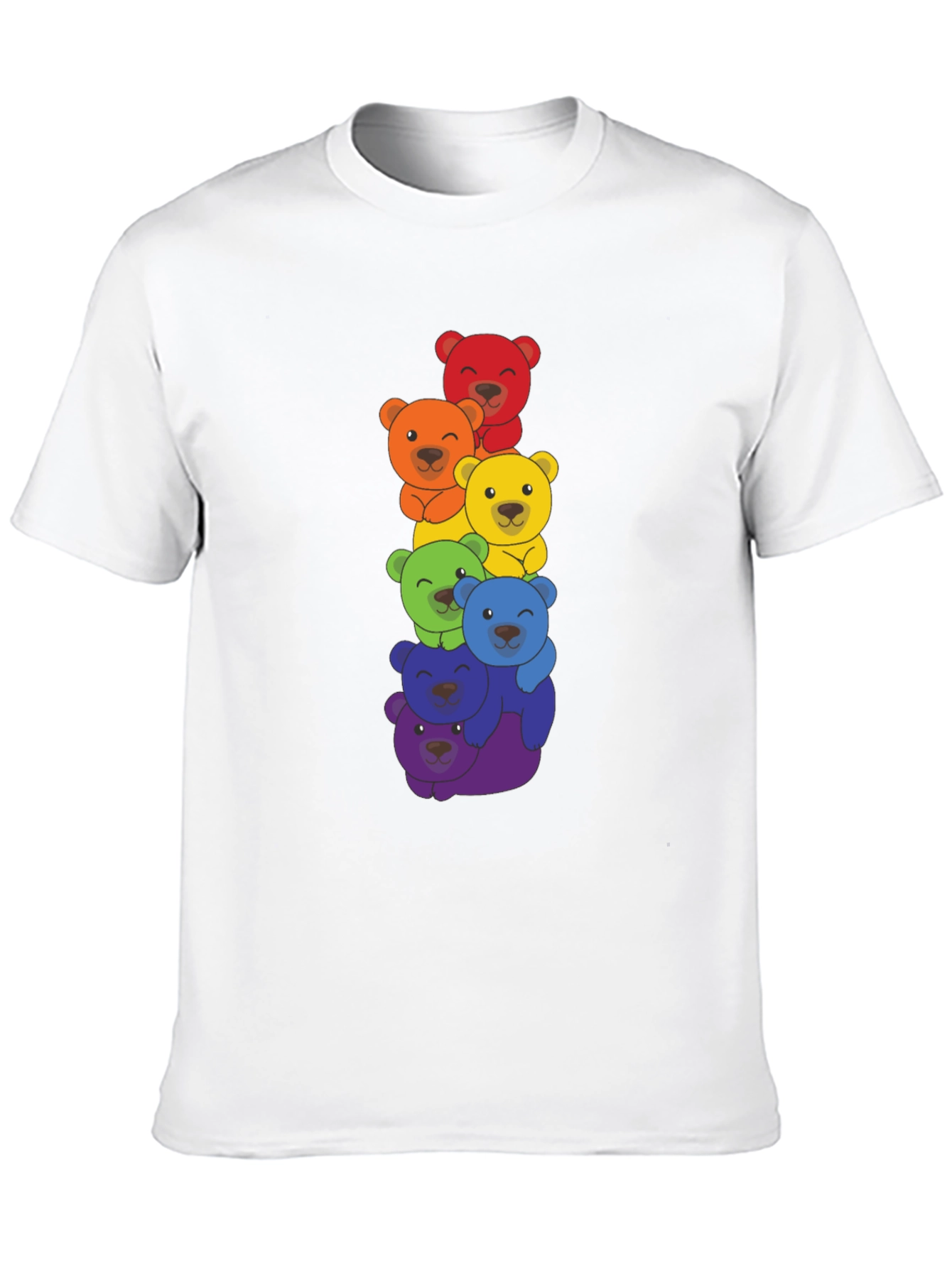 Rainbow Bears Stacked T-Shirt