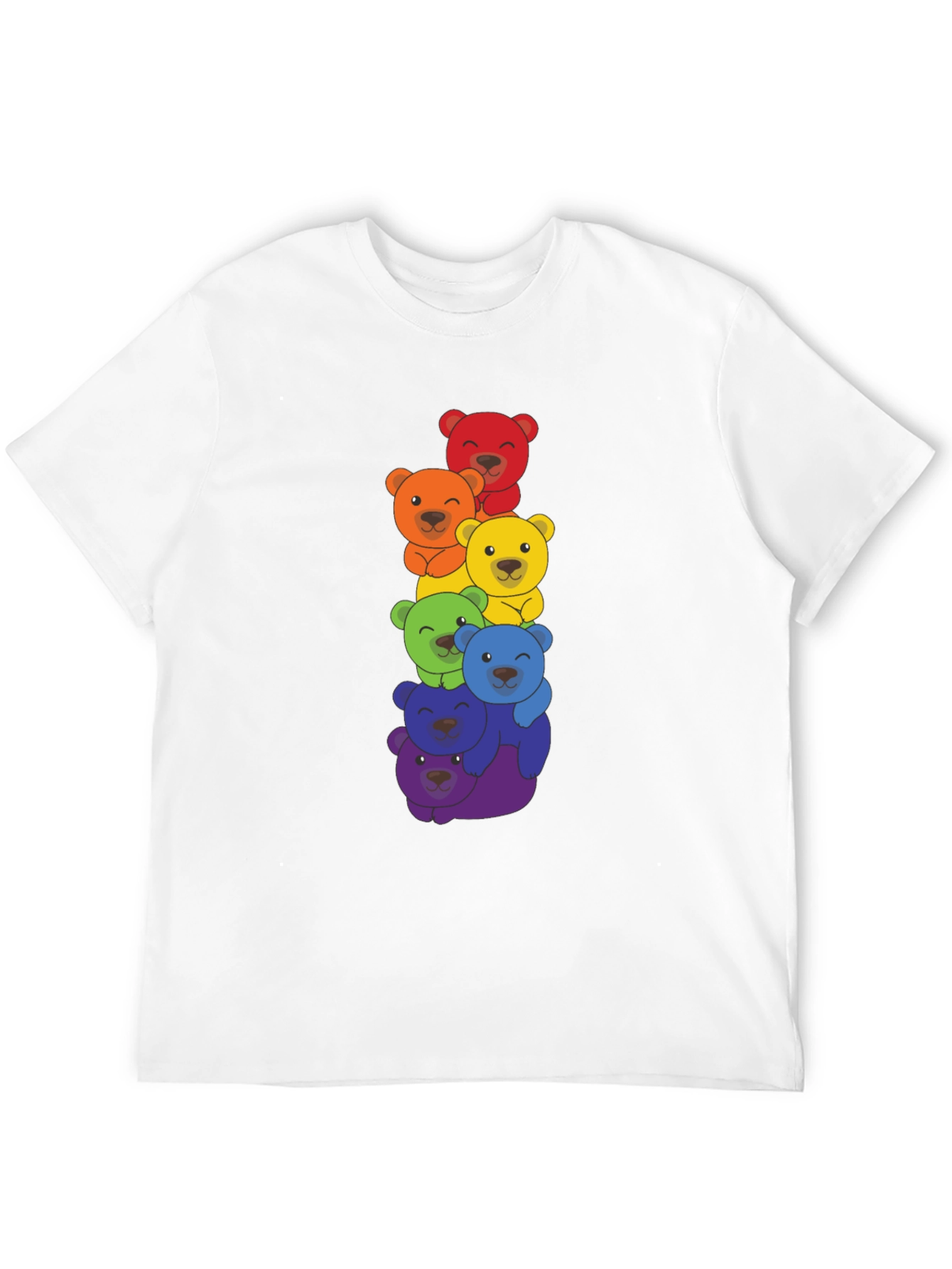 Rainbow Bears Stacked T-Shirt