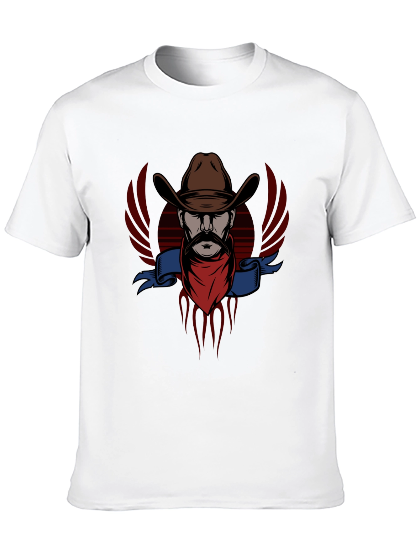 Cowboy Graphic Tee - Western Style Black T-Shirt