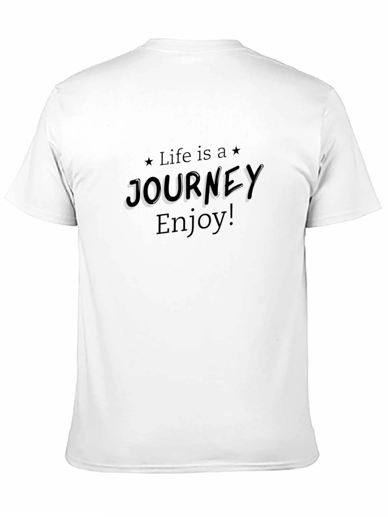 Life is a Journey Black T-Shirt