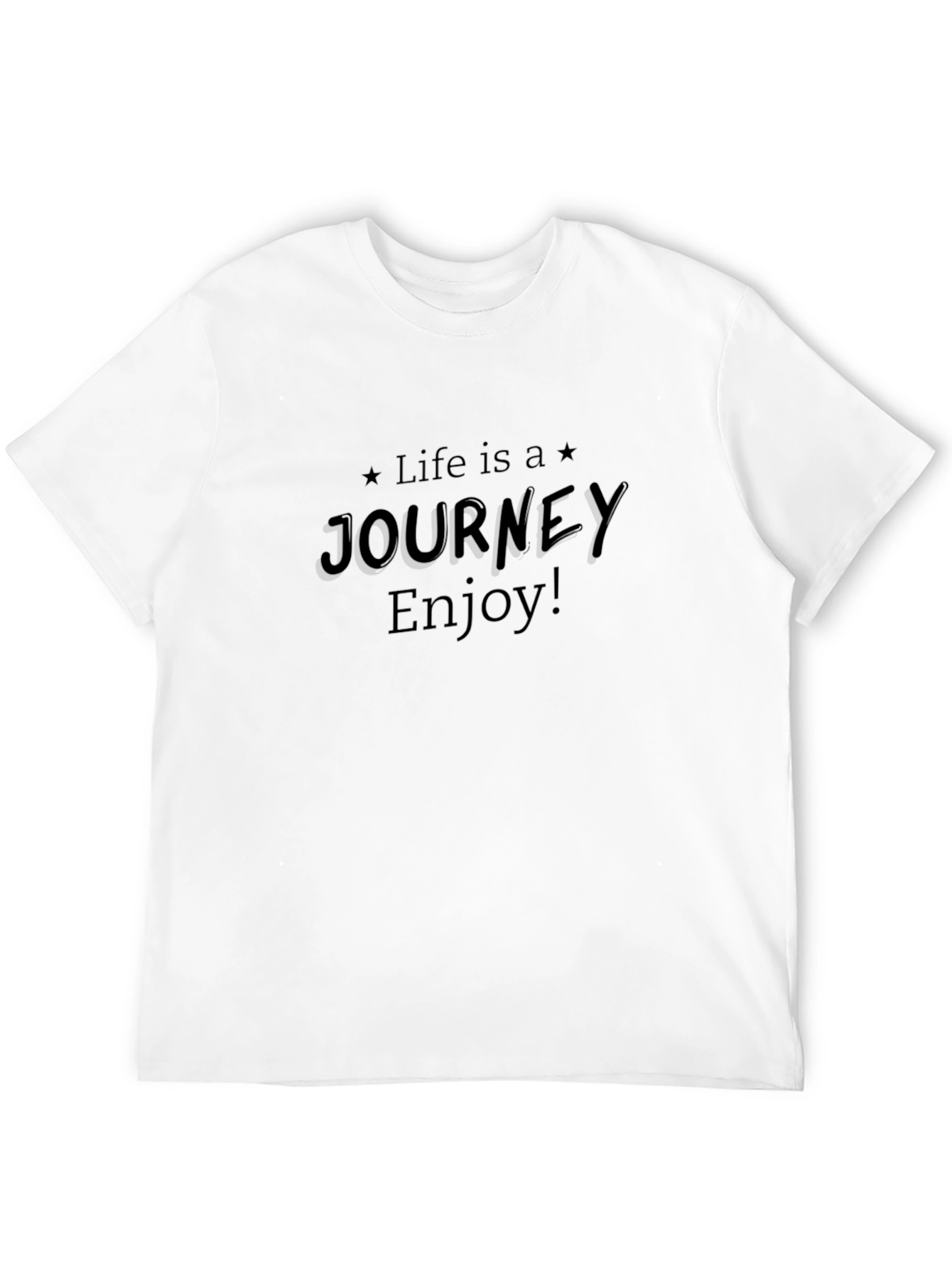 Life is a Journey Black T-Shirt