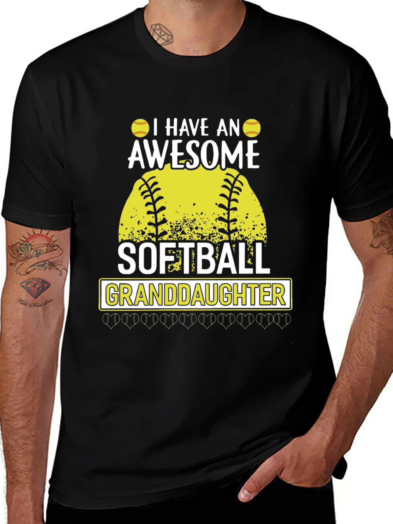 Awesome Softball Granddaughter T-Shirt