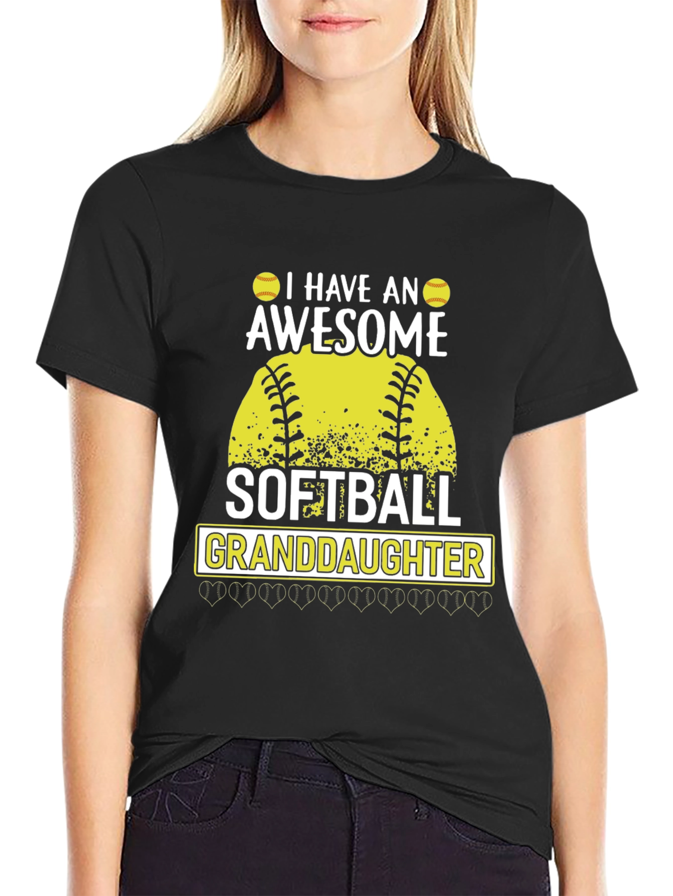 Awesome Softball Granddaughter T-Shirt