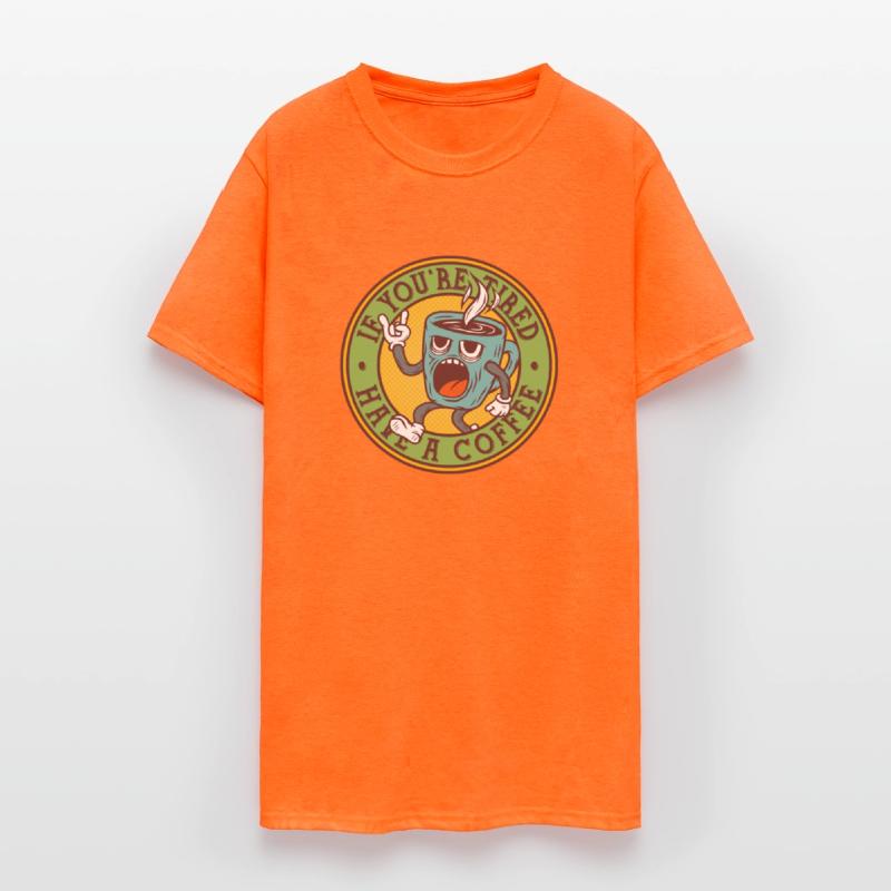 Energetic Coffee Mug Tee For Cafe Addicts