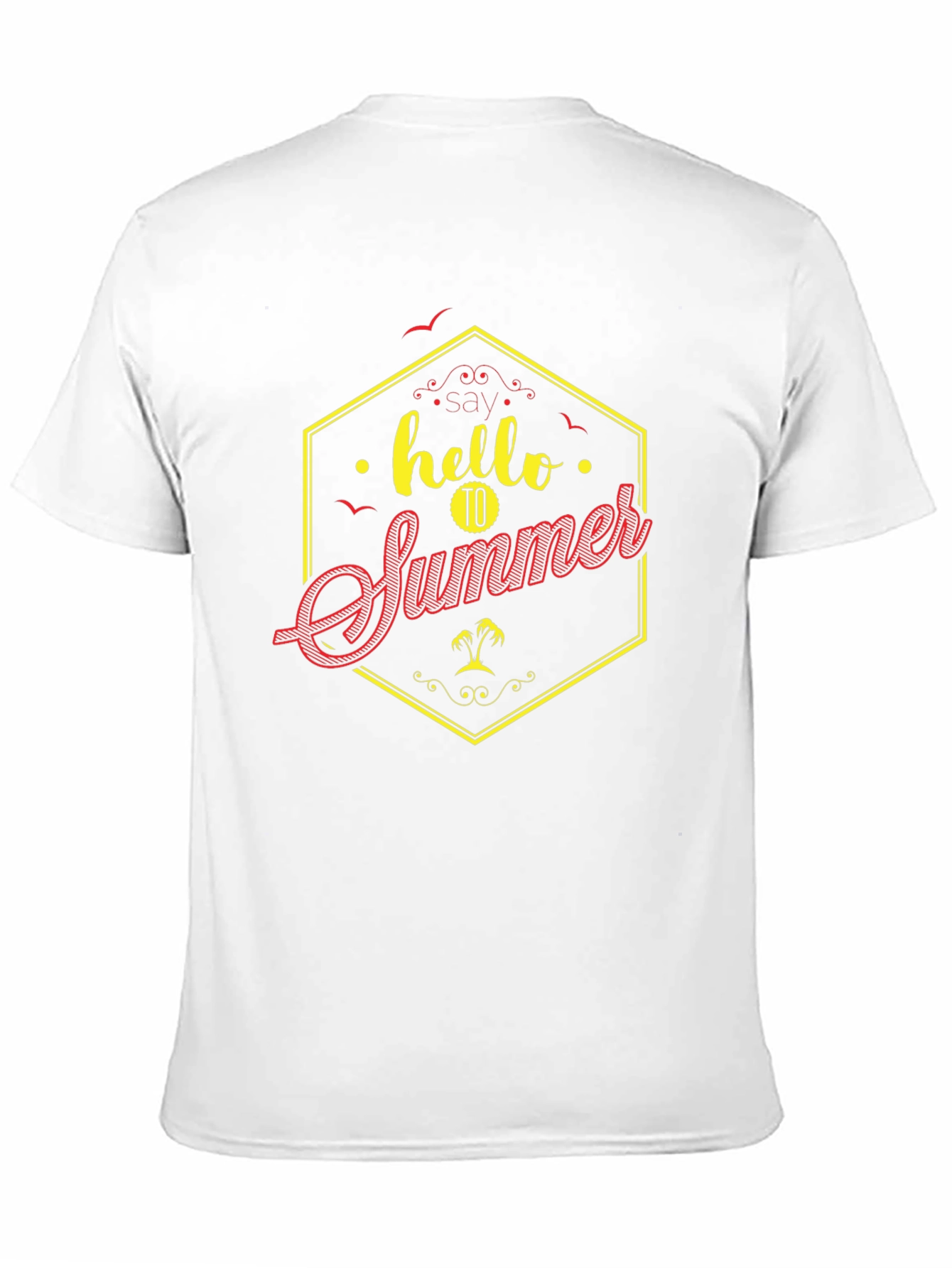 Hello Summer Graphic Tee - Mens Black T-Shirt