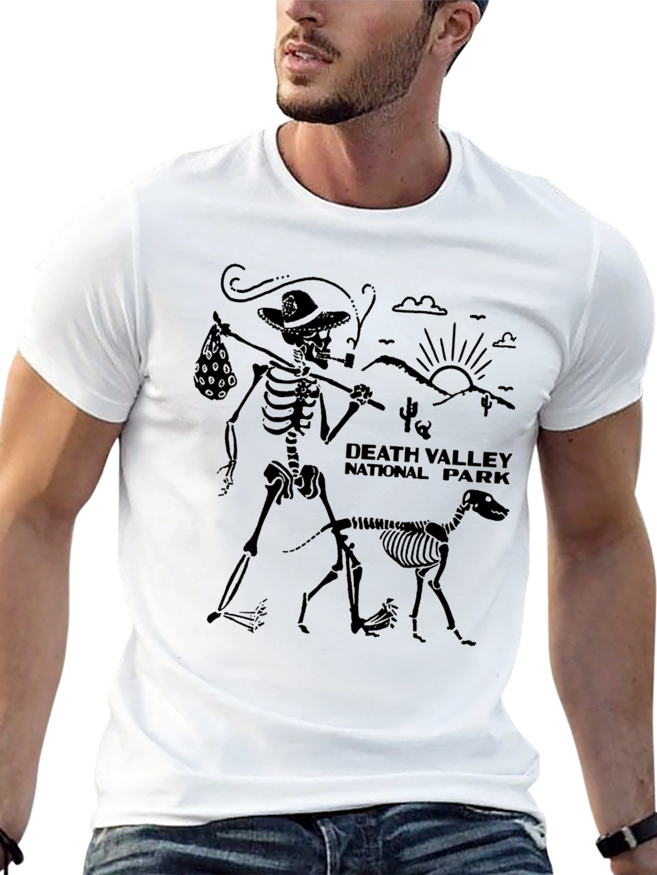 Death Valley National Park Skeleton Graphic Tee