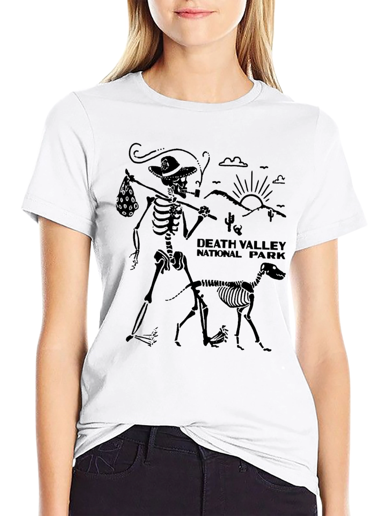 Death Valley National Park Skeleton Graphic Tee