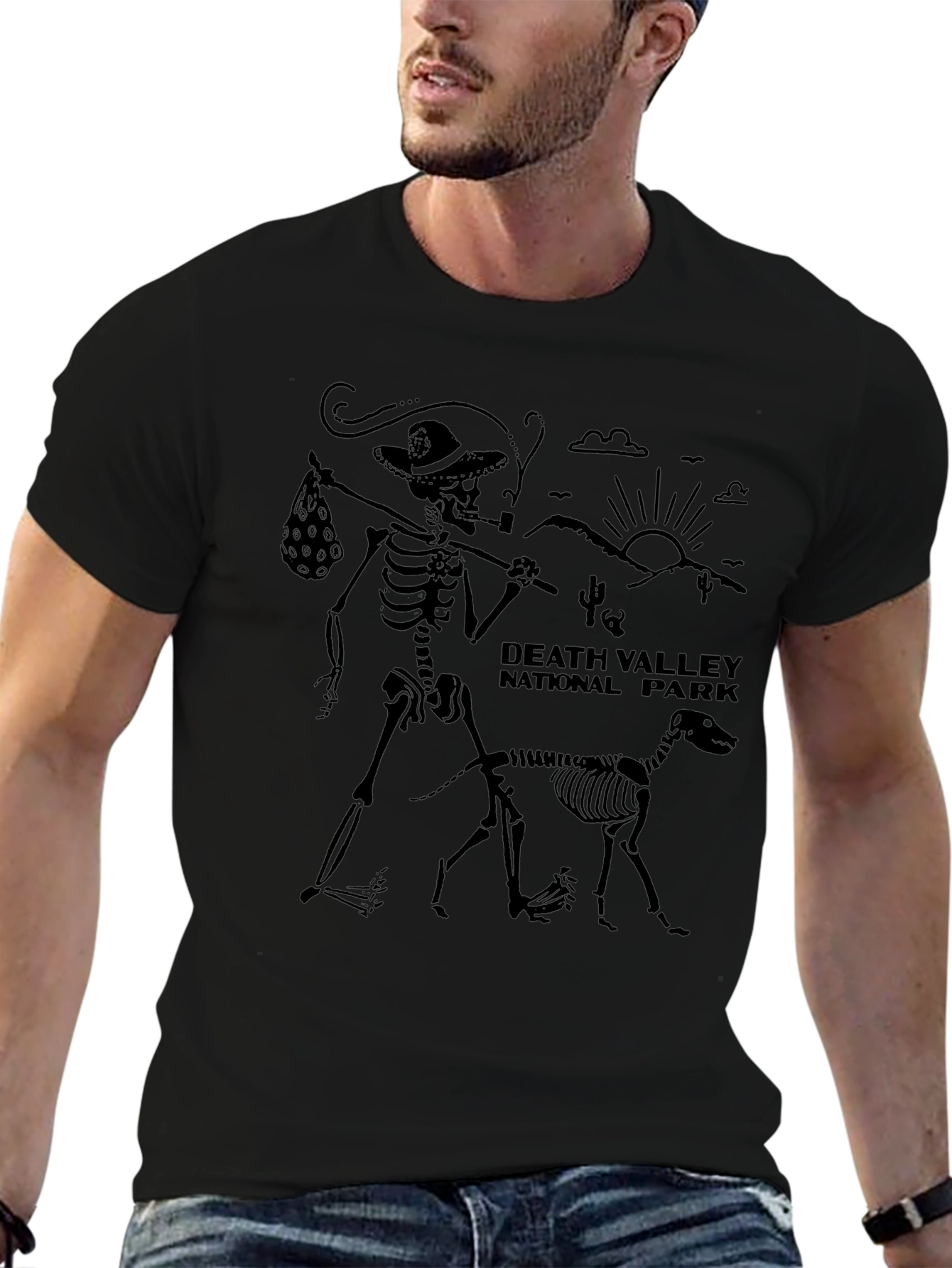 Death Valley National Park Skeleton Graphic Tee