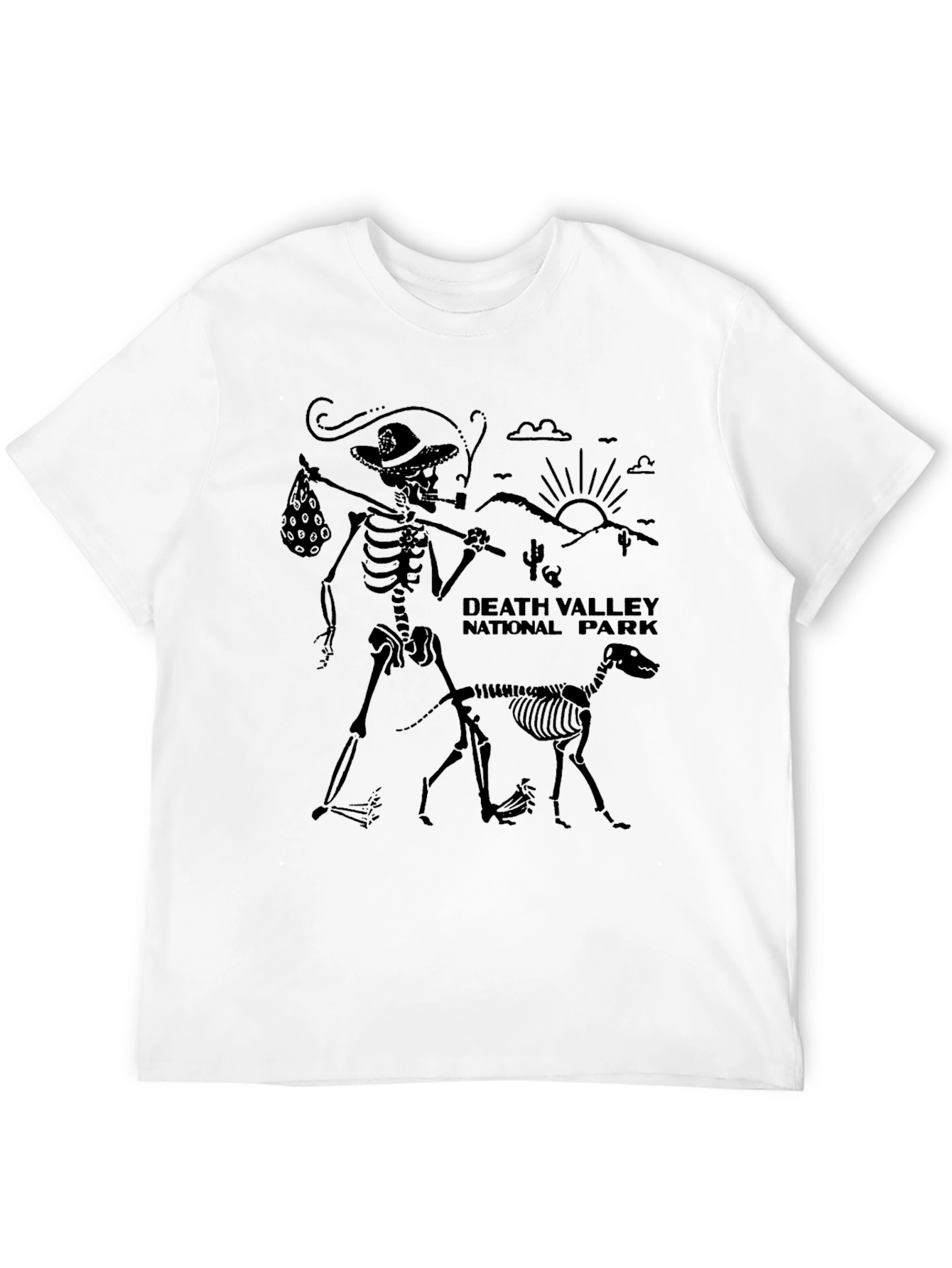 Death Valley National Park Skeleton Graphic Tee