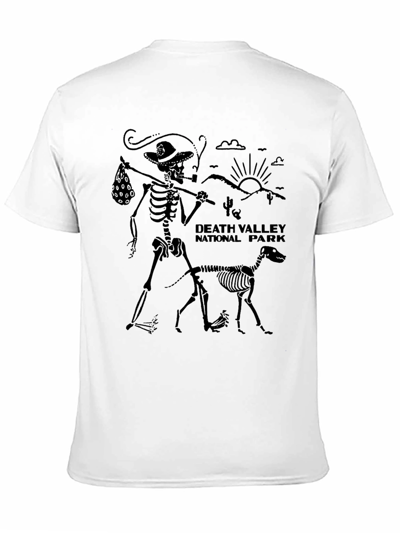 Death Valley National Park Skeleton Graphic Tee