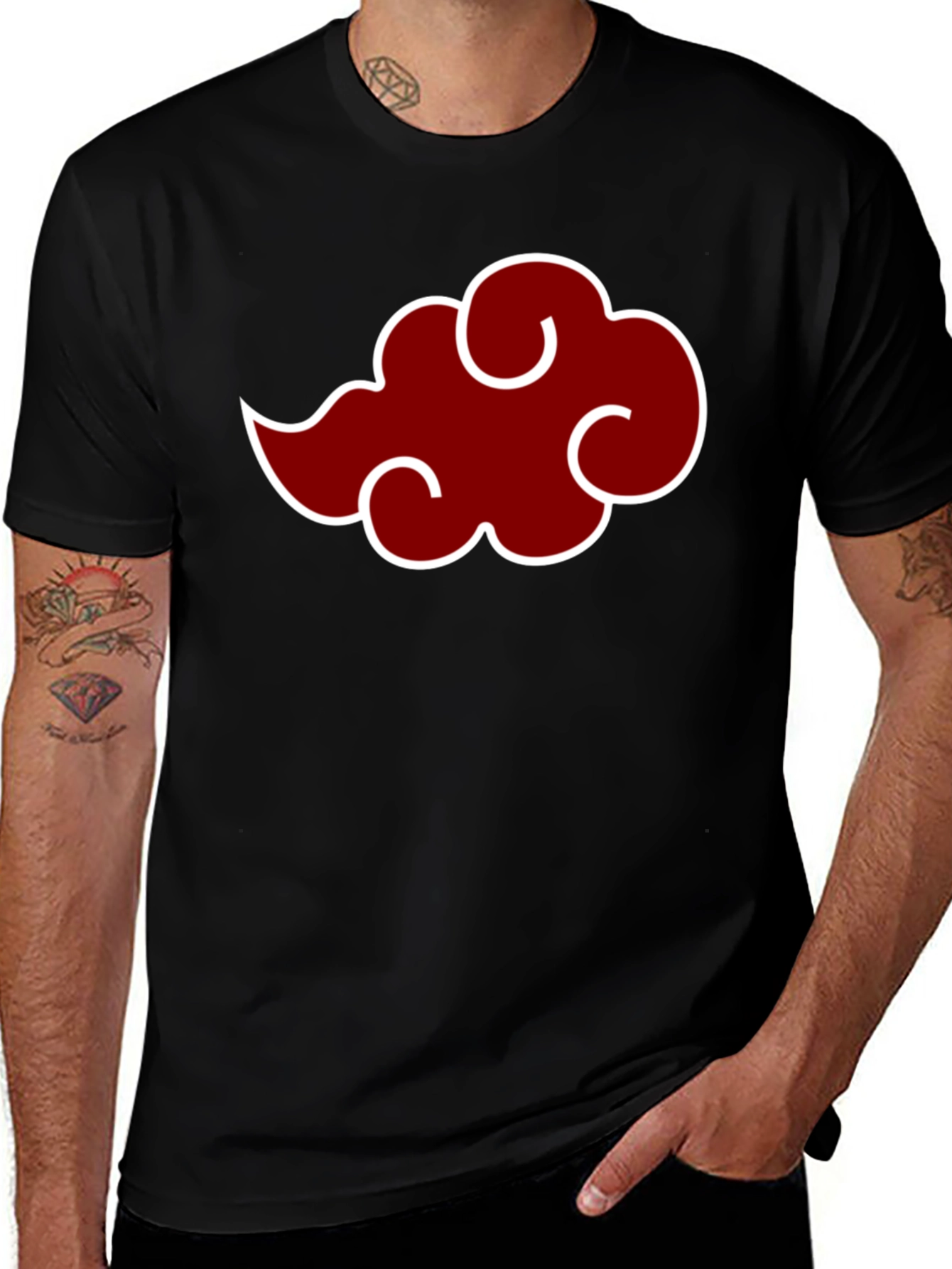 Akatsuki Cloud T-Shirt - Anime Inspired Design