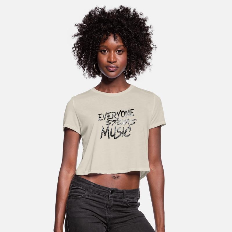 Everyone Speaks Music Graffiti Text