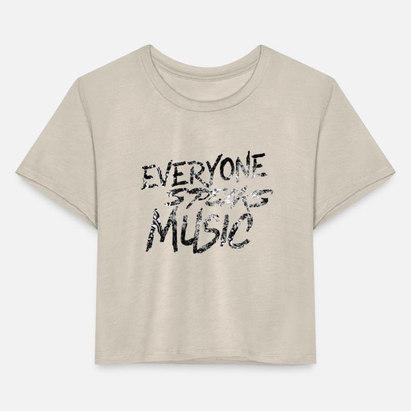 Everyone Speaks Music Graffiti Text